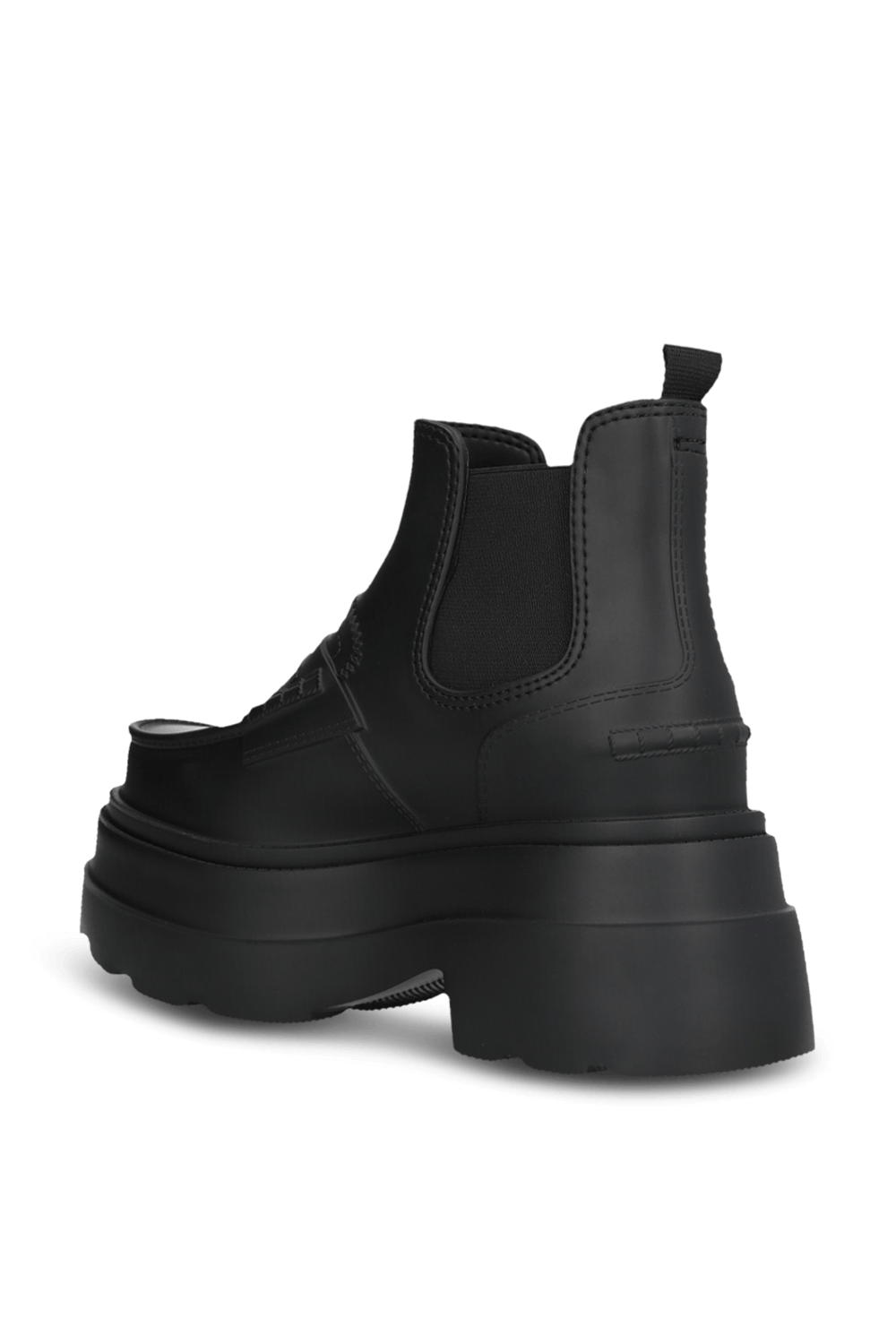 תמונה אחורית של מגפוני פלטפורמה לגשם