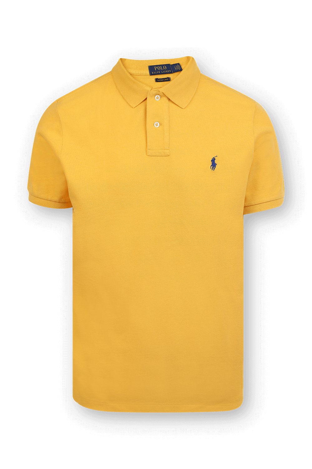תמונה קידמית של Short Sleeve 2 Buttons Polo Shirt in Yellow