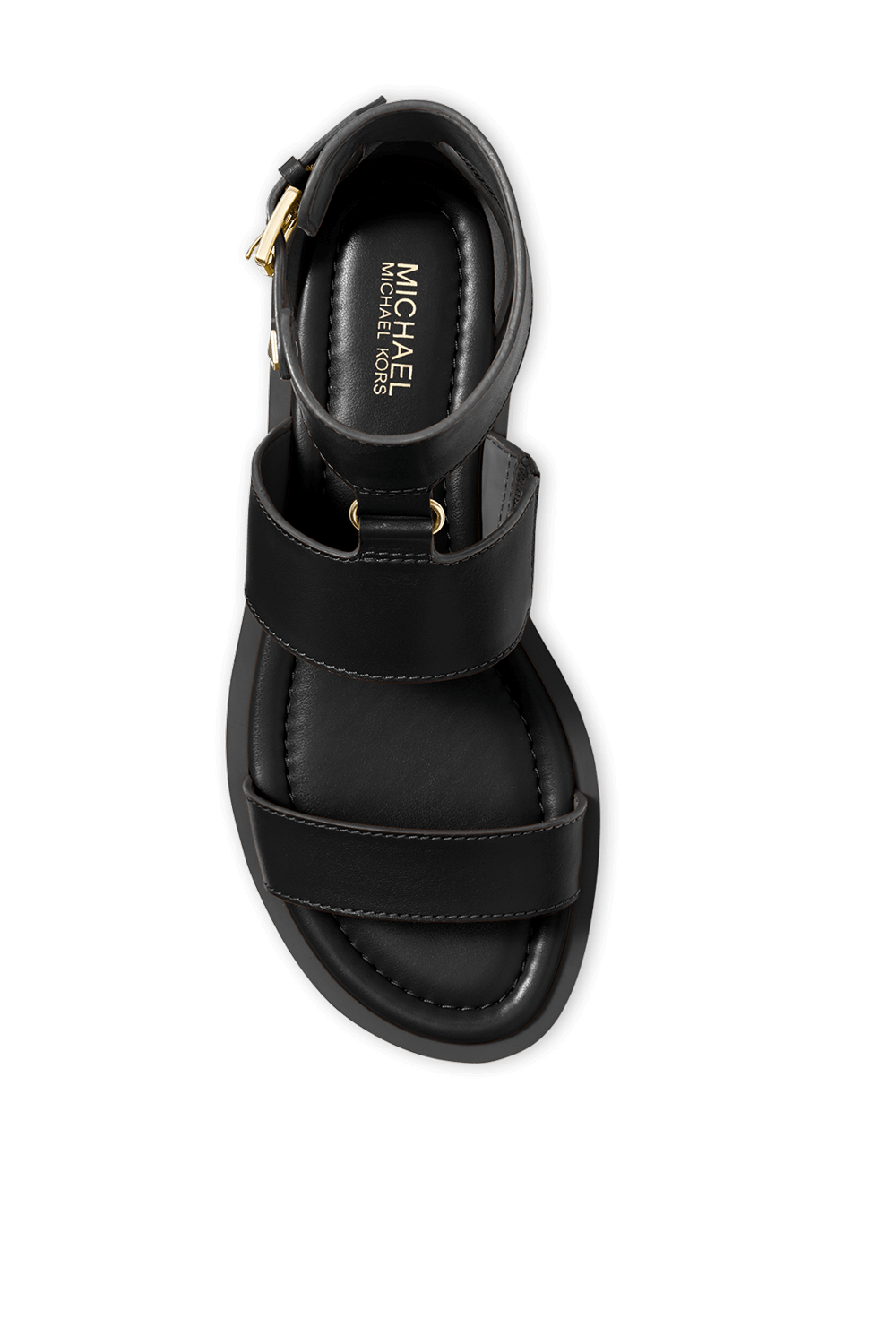 Leather Gladiator Sandal in Black MICHAEL KORS