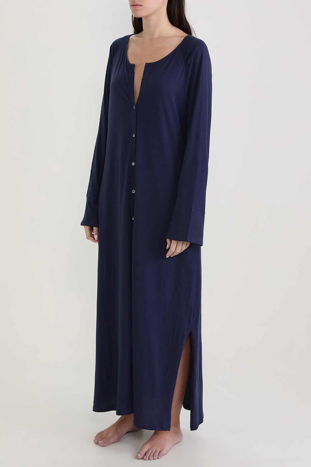 תמונת דוגמן קידמית של טוניקה אנטוניה מכופתרת מכותנה