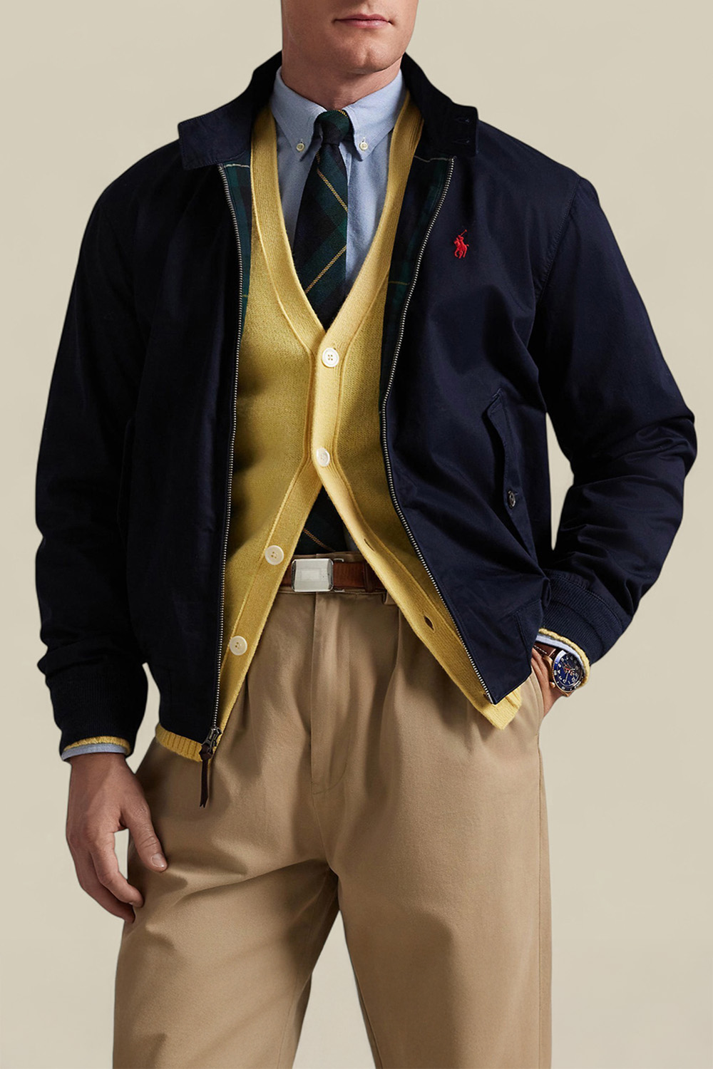 תמונת דוגמן קידמית של ז'קט כותנה