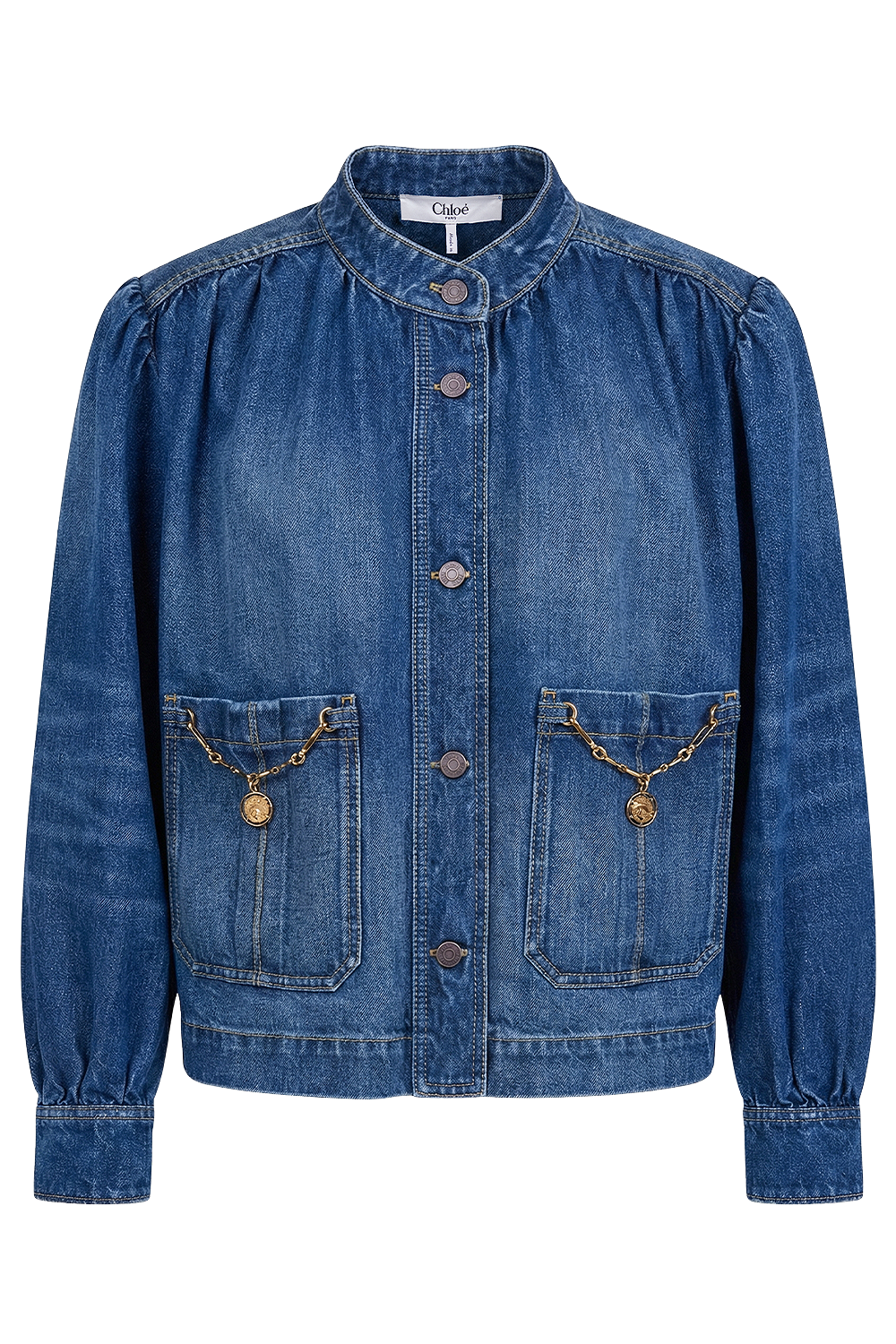 תמונה קידמית של ז'קט ג'ינס