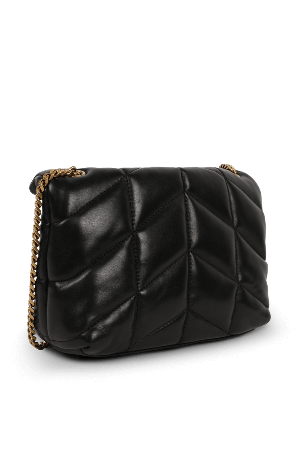 Puffer Toy Bag In Quilted Black Leather SAINT LAURENT