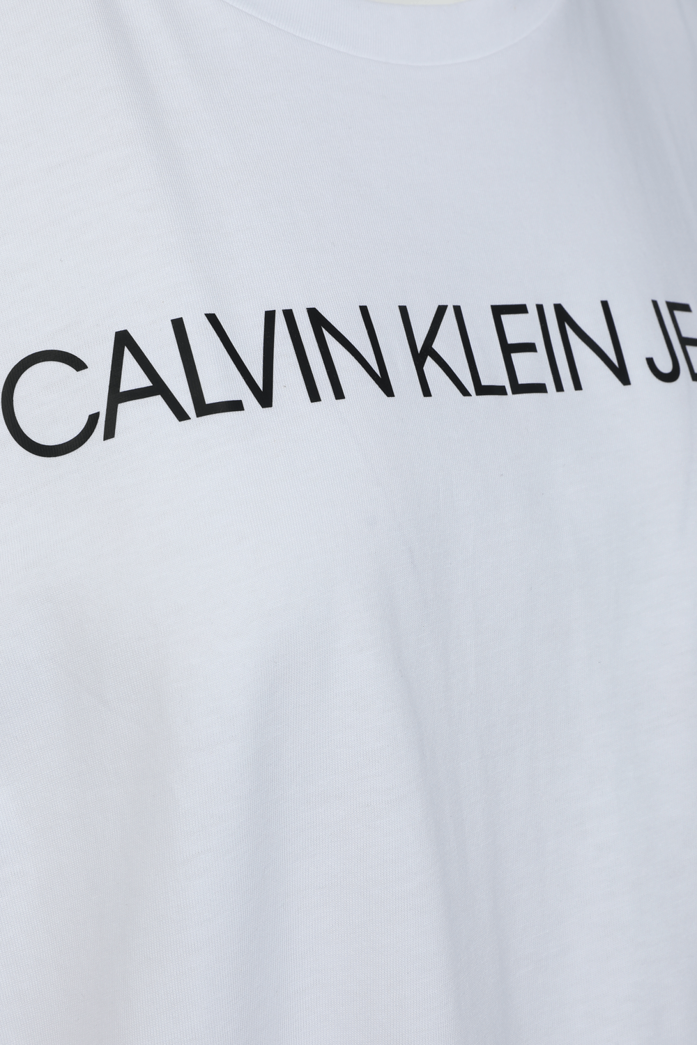 תמונה אחורית של Plus Size Organic Cotton Logo T-Shirt In White