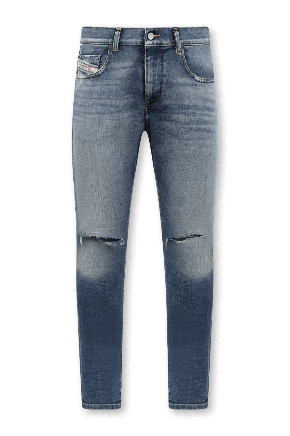 תמונה קידמית של ג'ינס סלים כחול מדגם די-סטראקט 2019