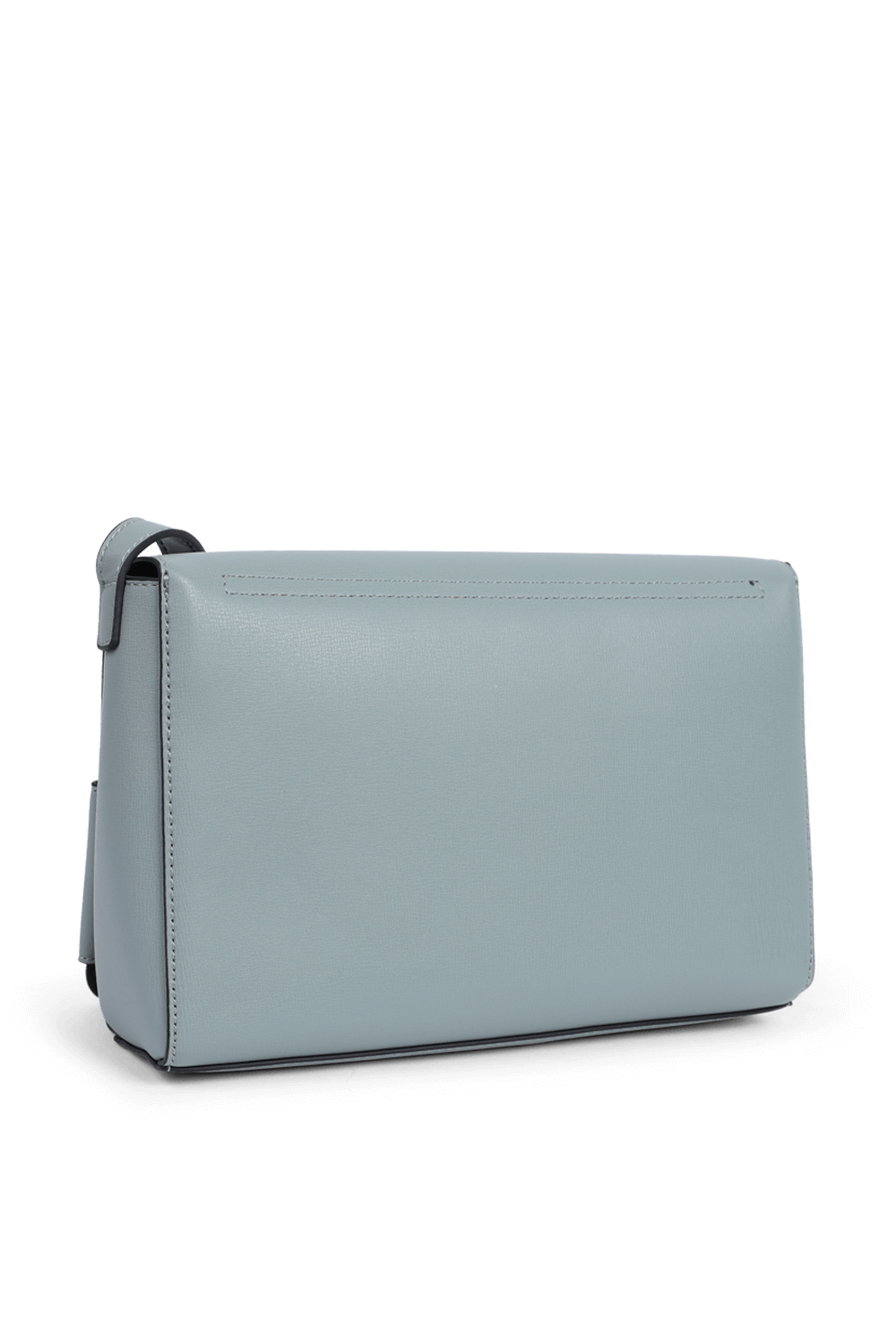 תמונה אחורית של תיק קרוס עם אבזם לוגומאני