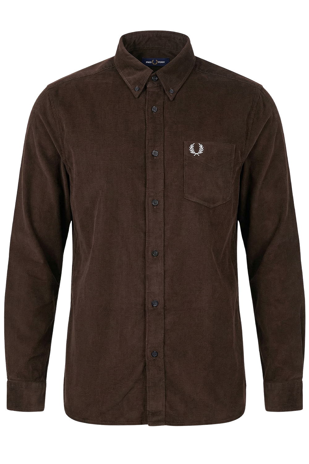 תמונה קידמית של חולצת כפתורים קורדרוי