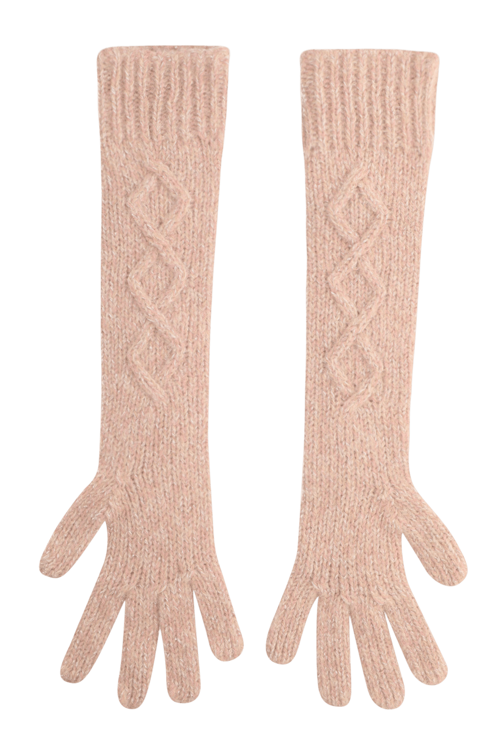 תמונה אחורית של כפפות צמר