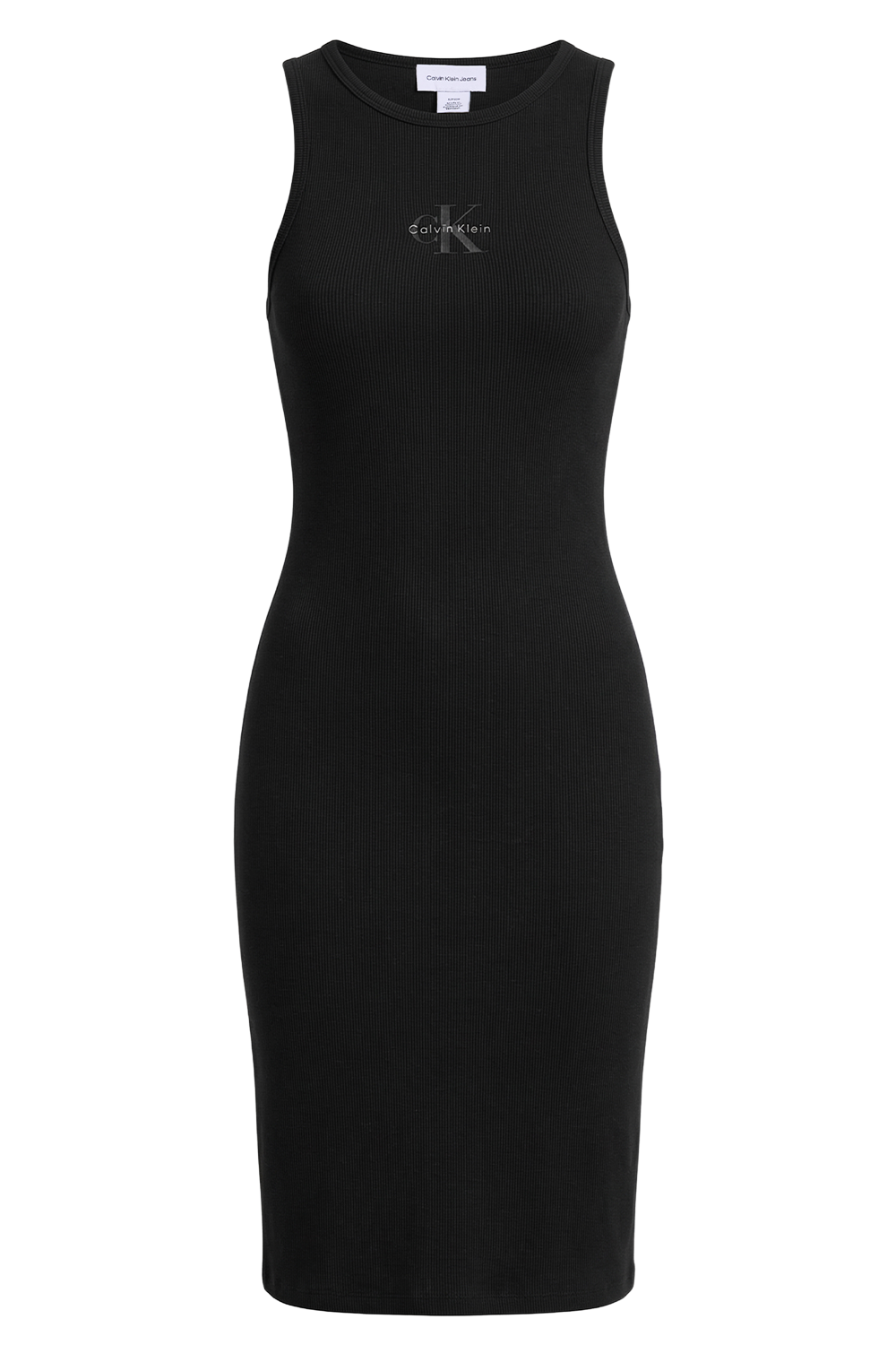 תמונה קידמית של שמלת מידי ריב