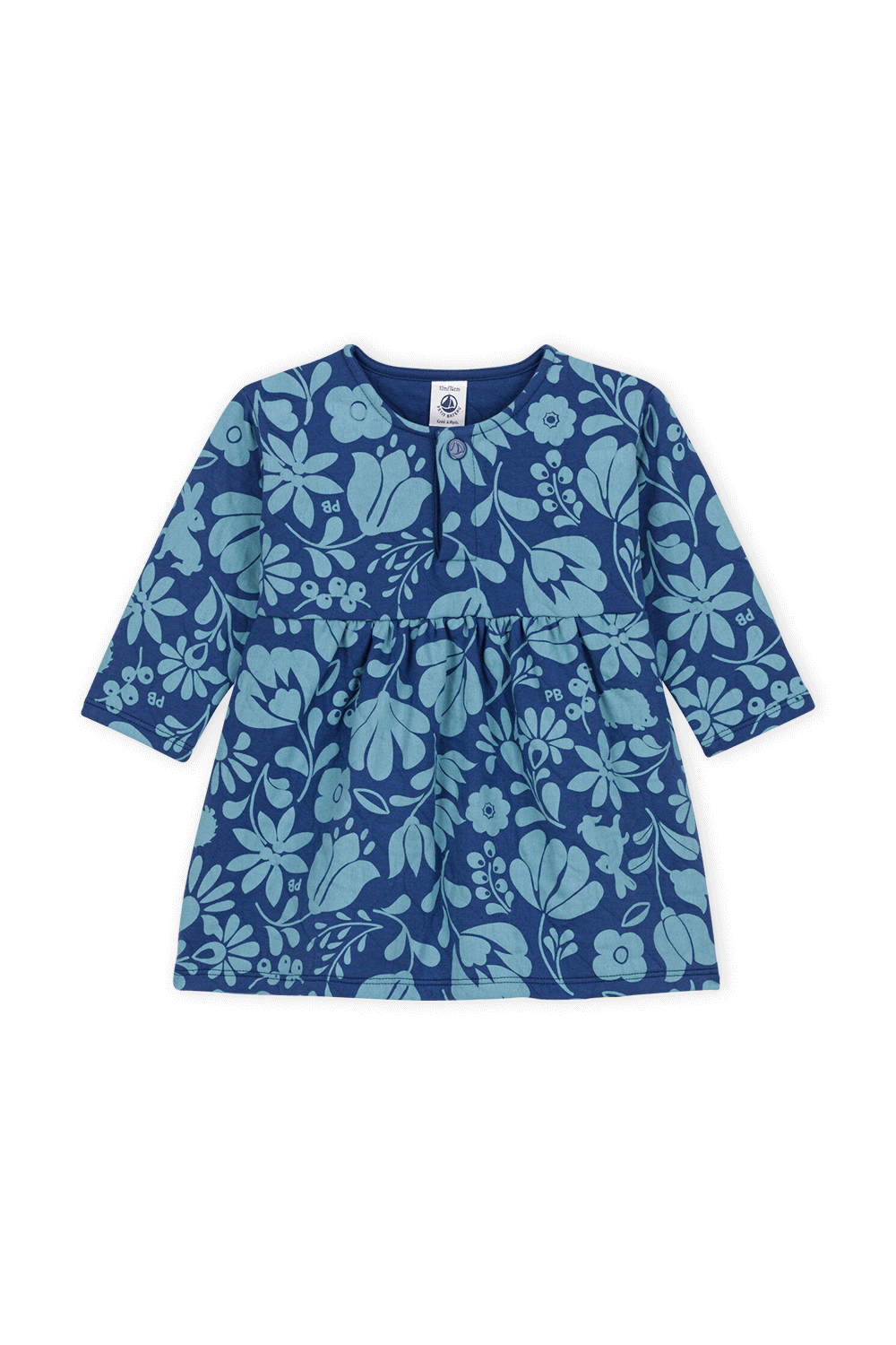 תמונה קידמית של שמלת מיני פרחונית - גילאי 6-12 חודשים