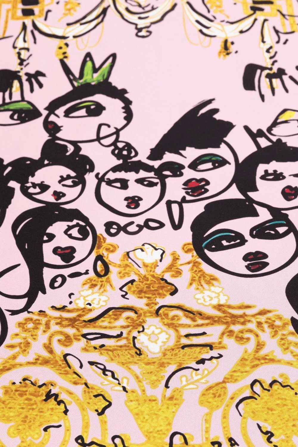 Free To Run Silk Scarf in Pink  image number null AZ FACTORY