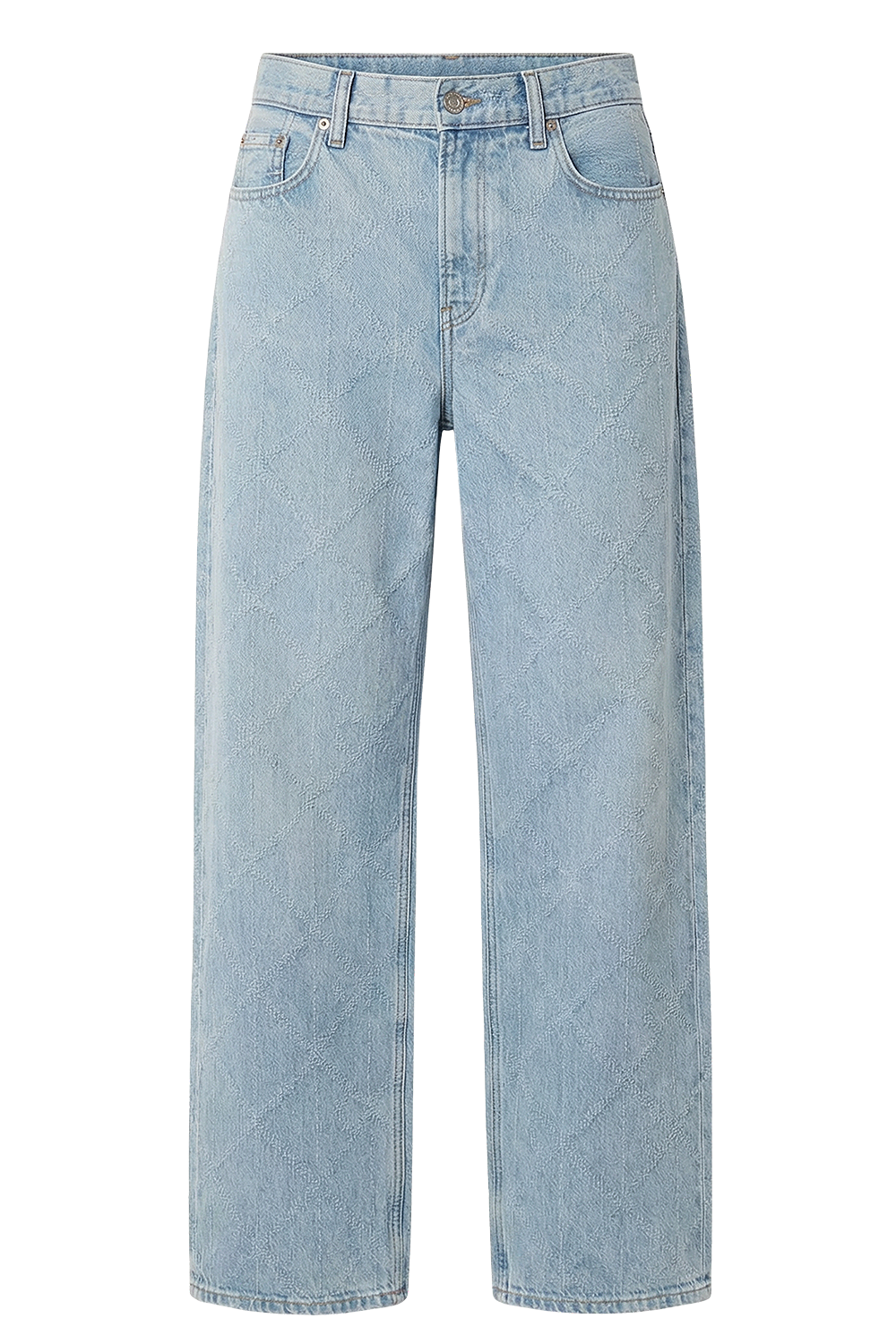 תמונה קידמית של מכנסי ג'ינס באגי