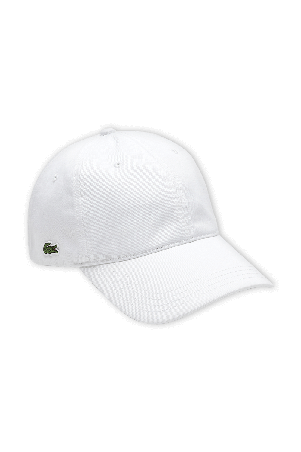תמונה קידמית של כובע מצחייה לבן עם לוגו