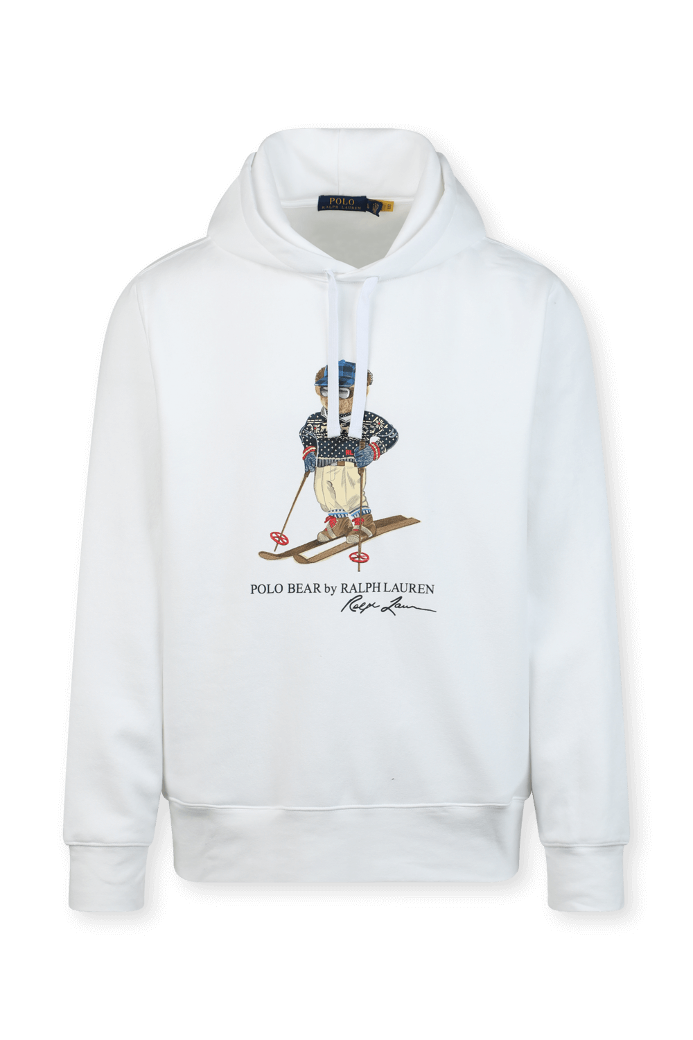 תמונה קידמית של קפוצ'ון דובי בגוון לבן