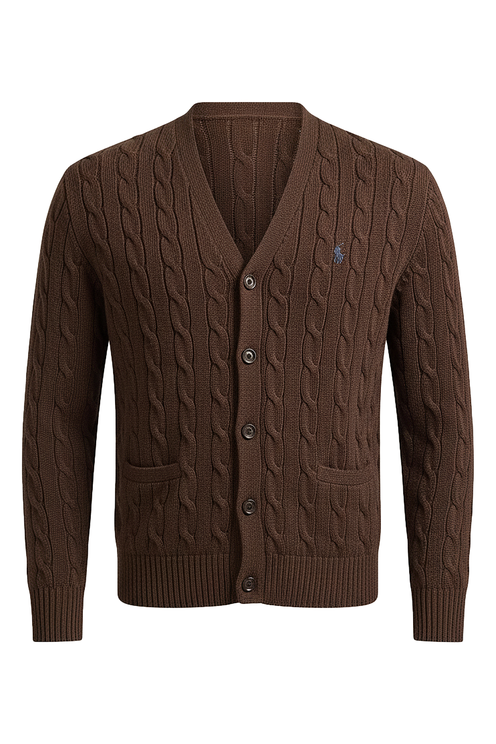 תמונה קידמית של קרדיגן כותנה