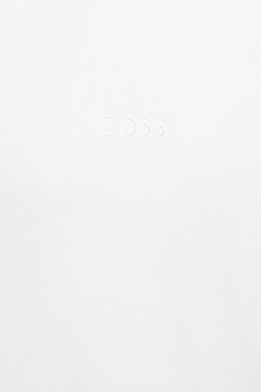 חולצת סלים פולו עם לוגו רקום BOSS