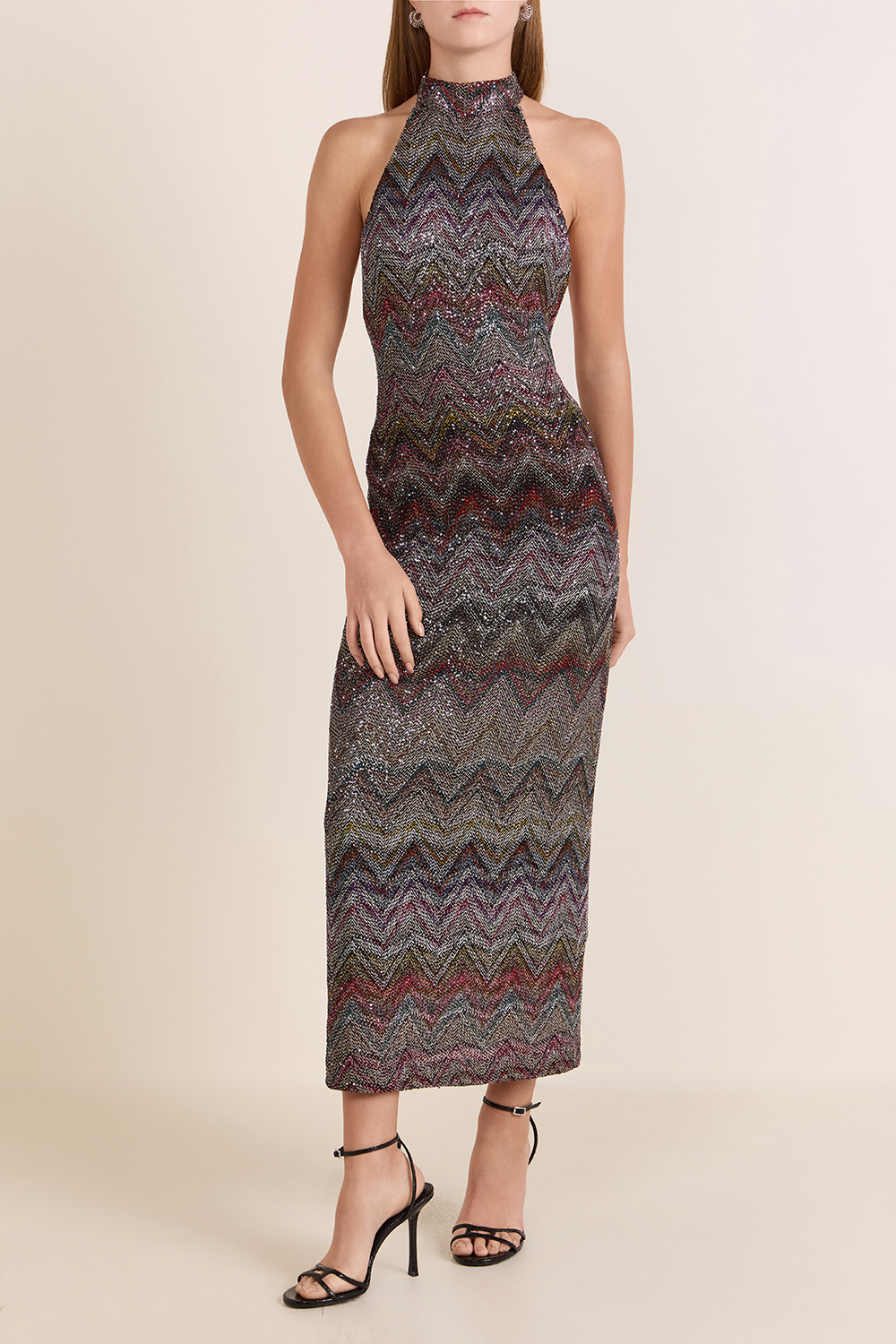 תמונת דוגמן קידמית של שמלת מקסי