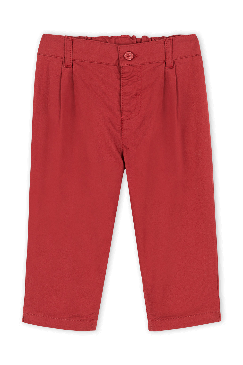 גילאי 18-36 חודשים מכנסיים אדומים עם סגירת כפתור PETIT BATEAU