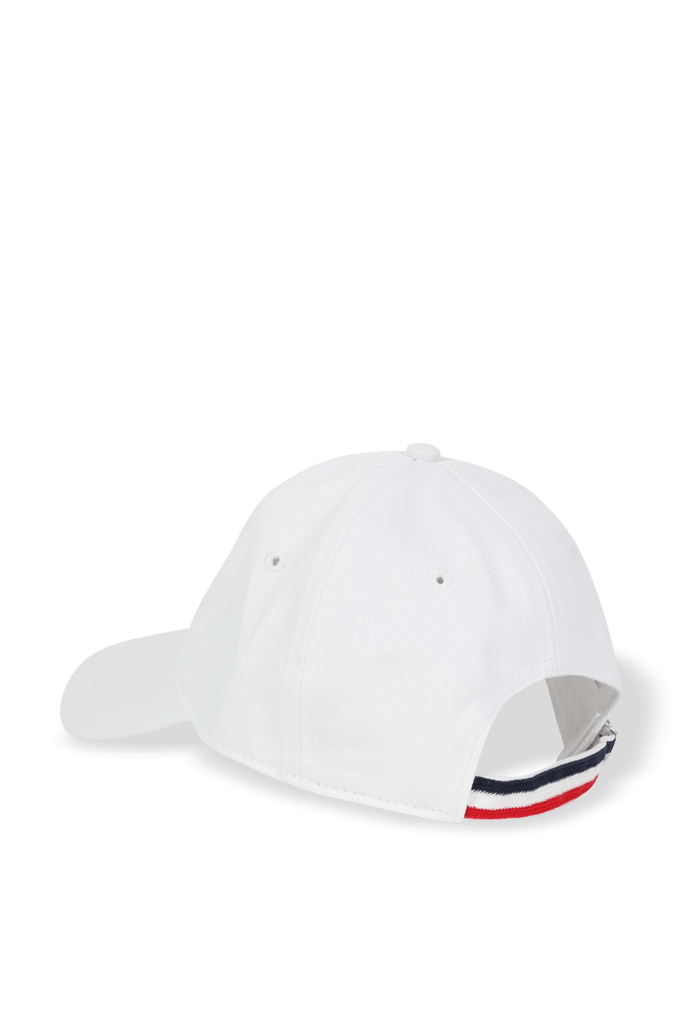 כובע בייסבול לבן עם לוגו פאץ' MONCLER