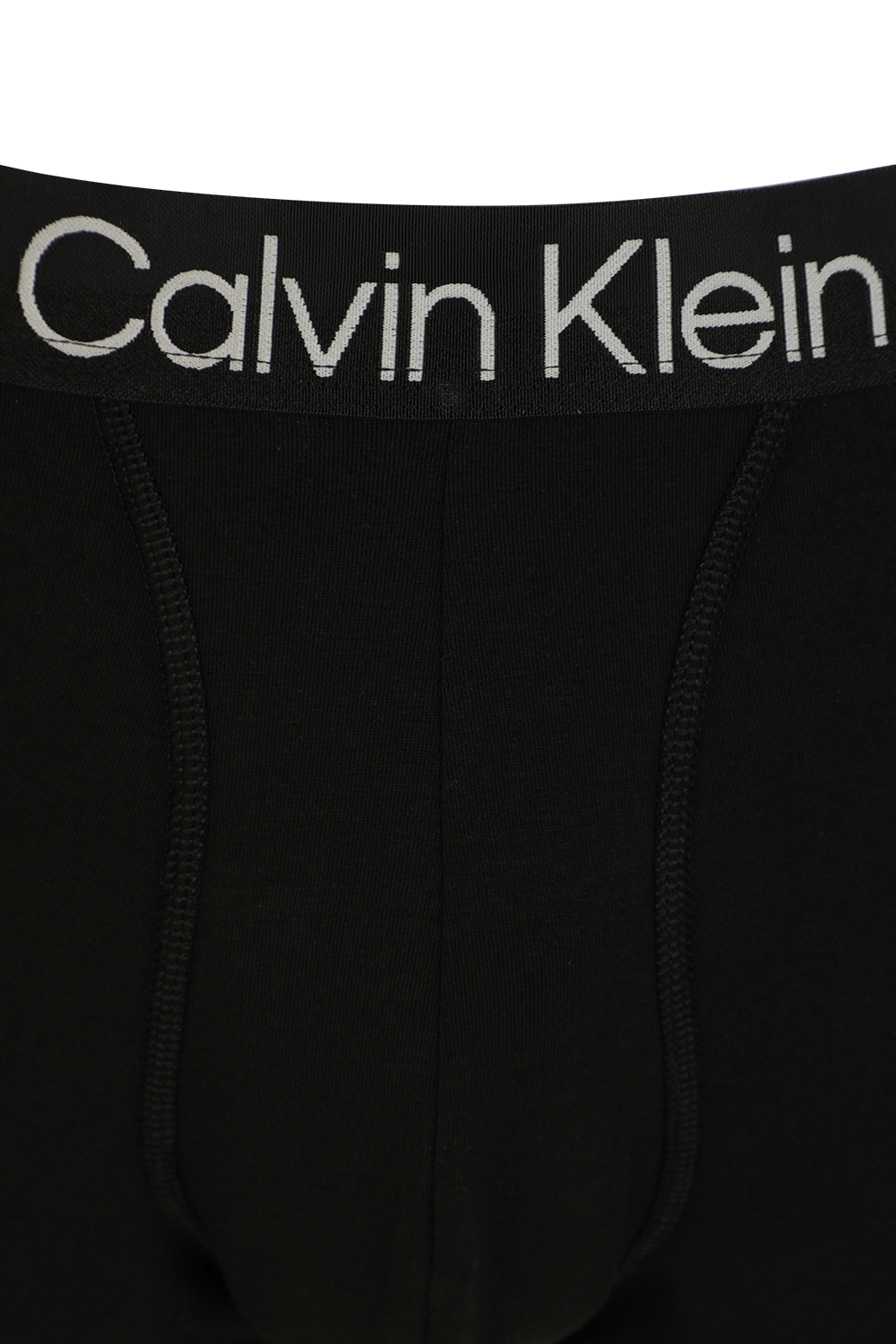 מארז שלישיית תחתוני בוקסר עם רצועה ממותגת בגווני שחור לבן ואפור CALVIN KLEIN