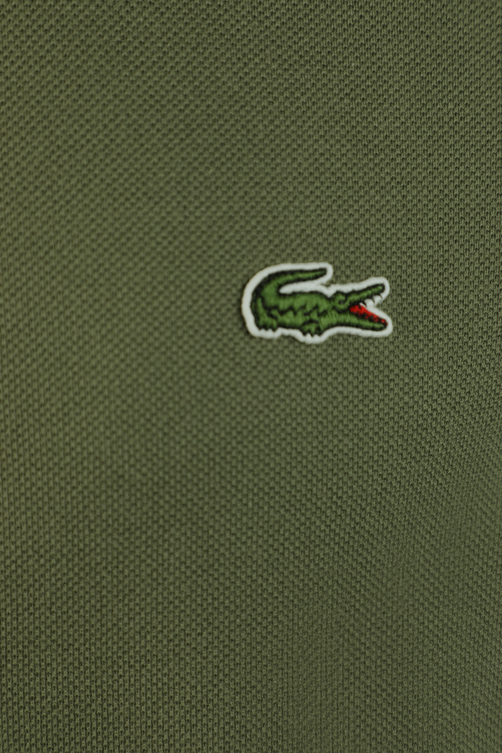 חולצת פולו בגוון חום-ירוק עם לוגו LACOSTE