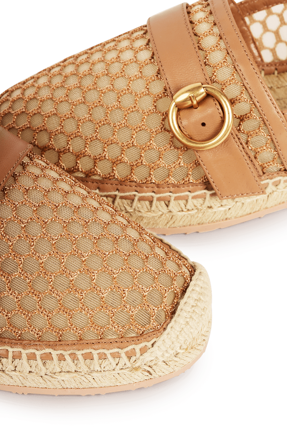 תמונת תקריב של Nappa Espadrille in Nude