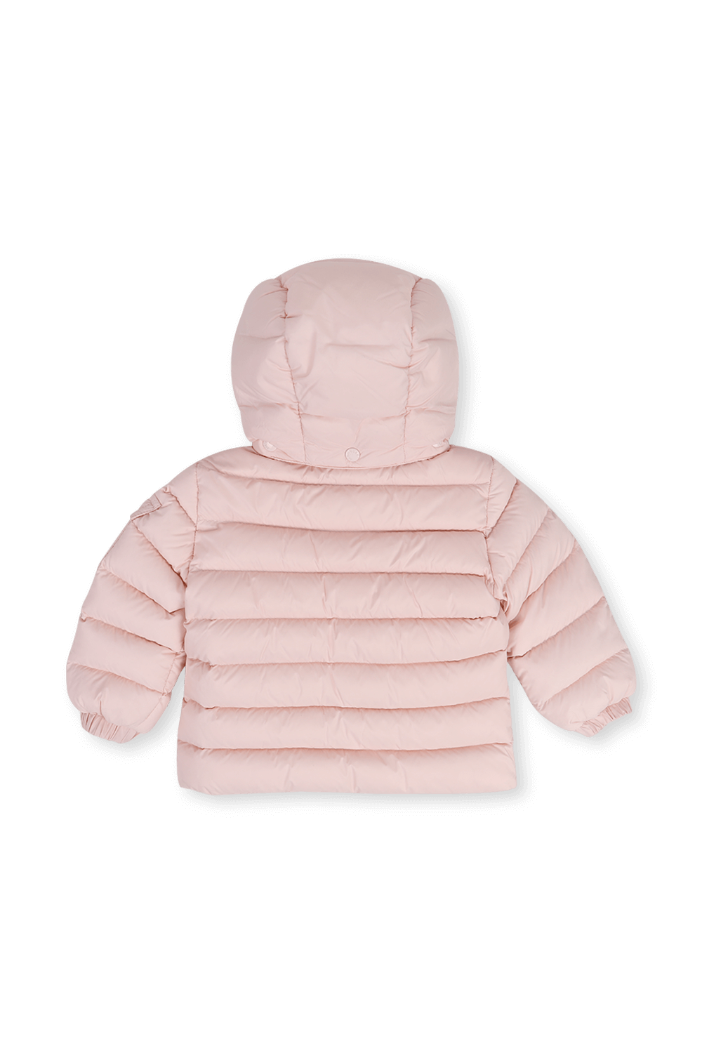 תמונה אחורית של גילאי 3 חודשים- 3 שנים מעיל מרופד עם כובע נשלף בצבע ורוד בייבי