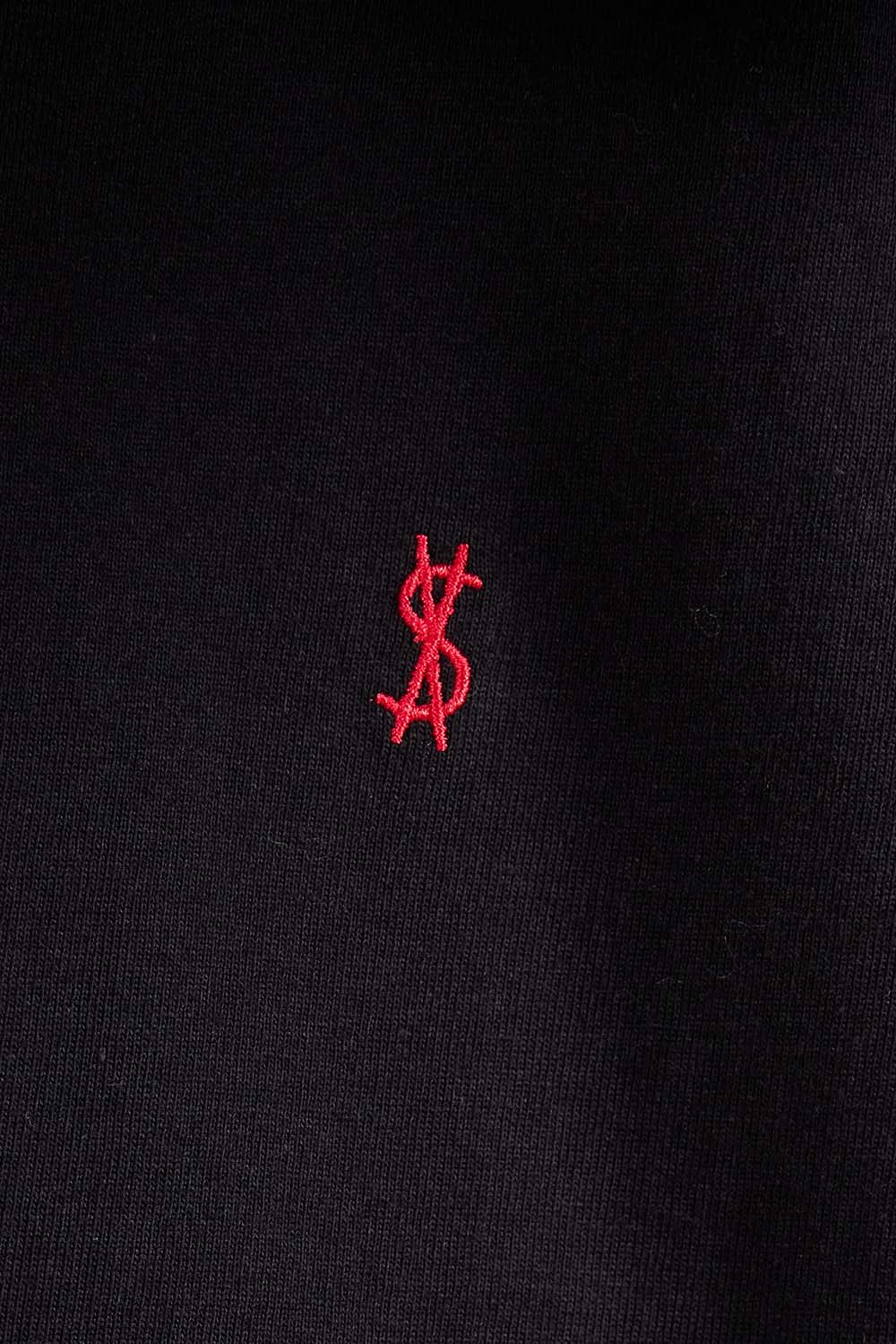 תמונת תקריב דוגמן של חולצת טי ביגי