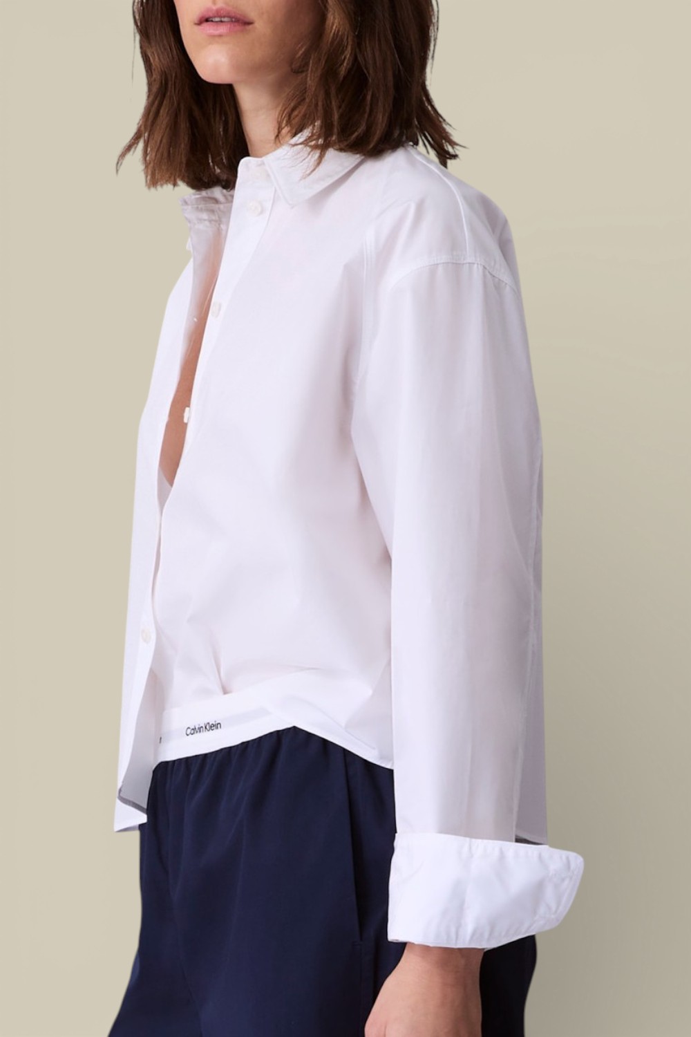 חולצת כפתורים קרופ