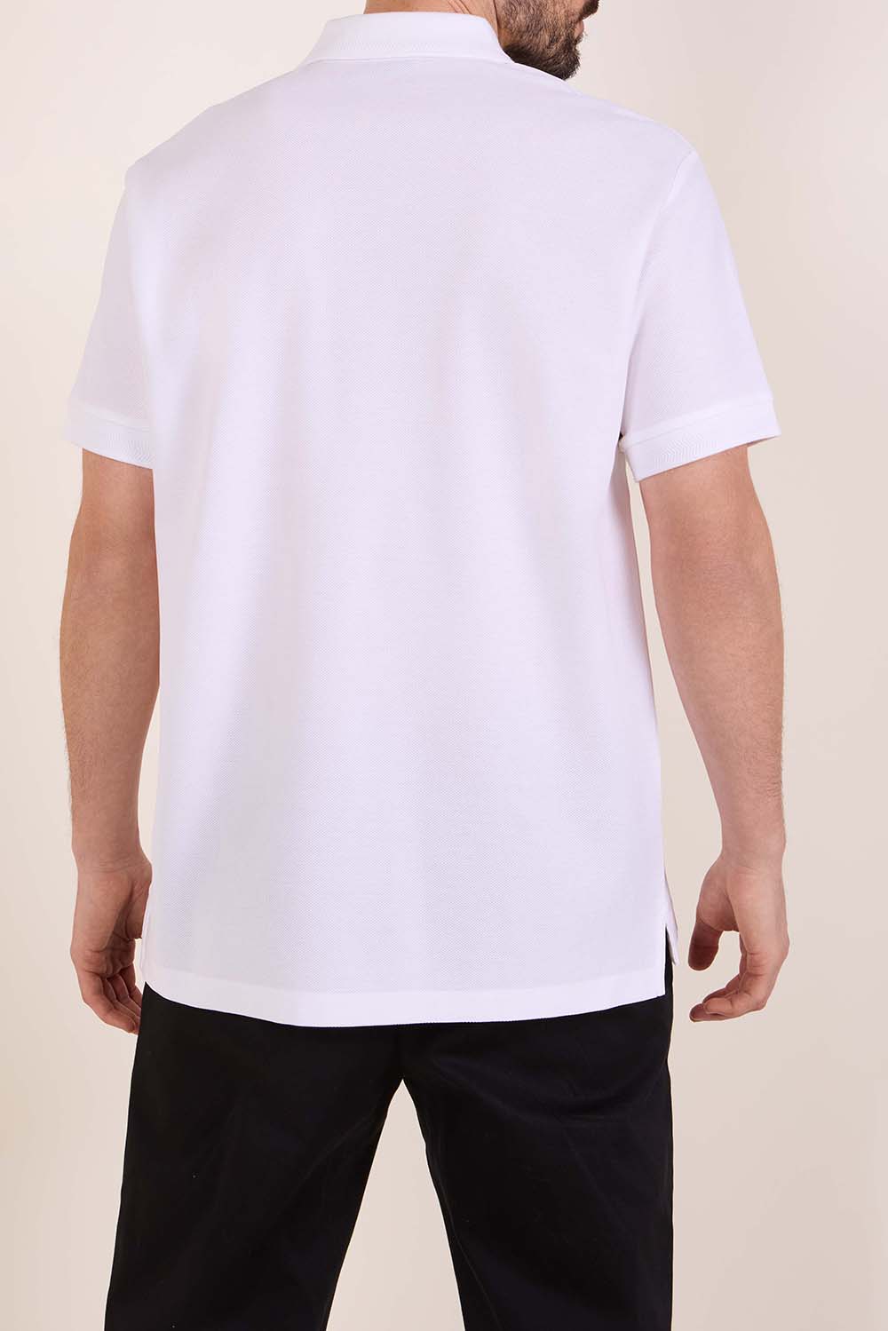 תמונת דוגמן אחורית של חולצת פולו