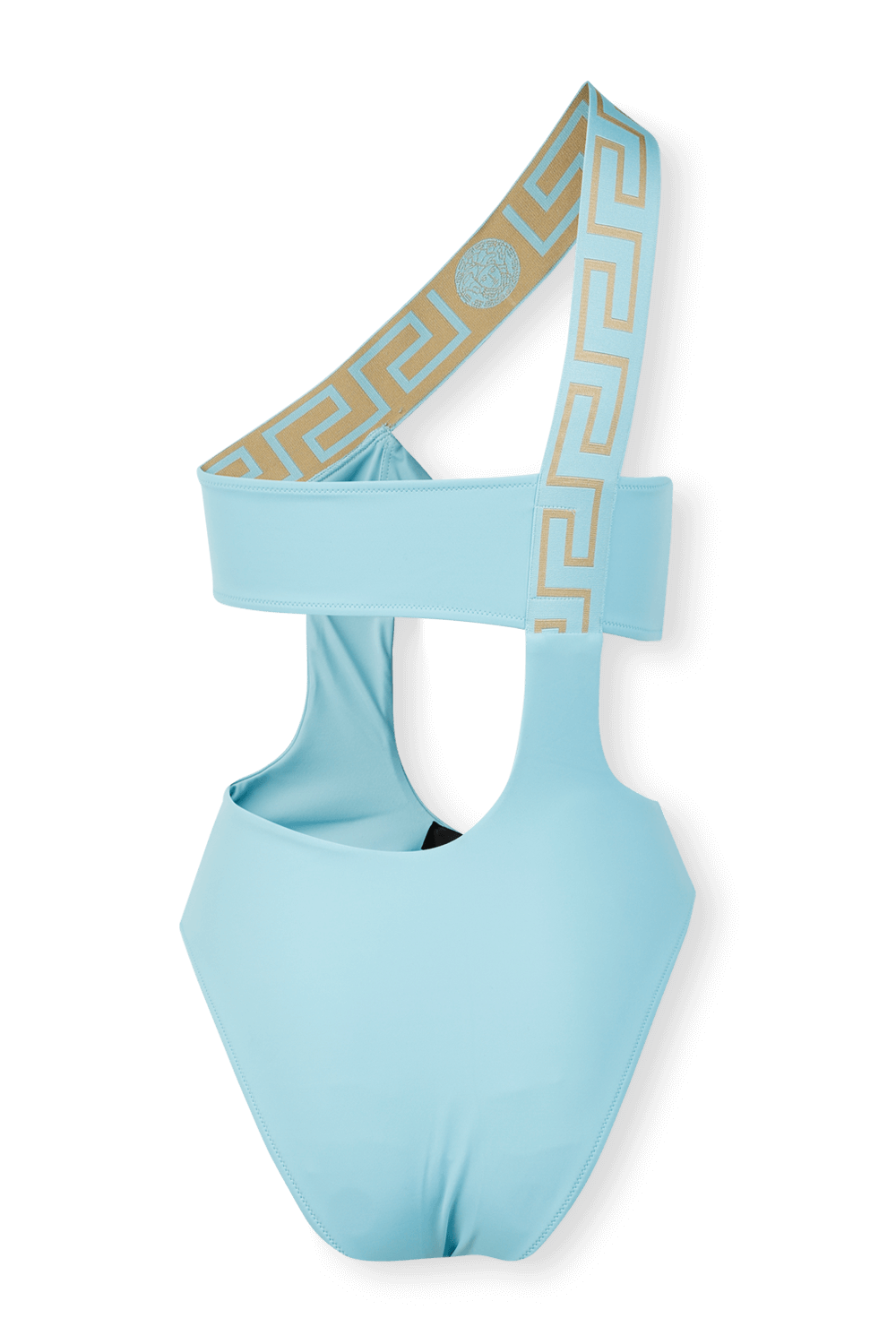 תמונה אחורית של בגד ים שלם עם חיתוכים