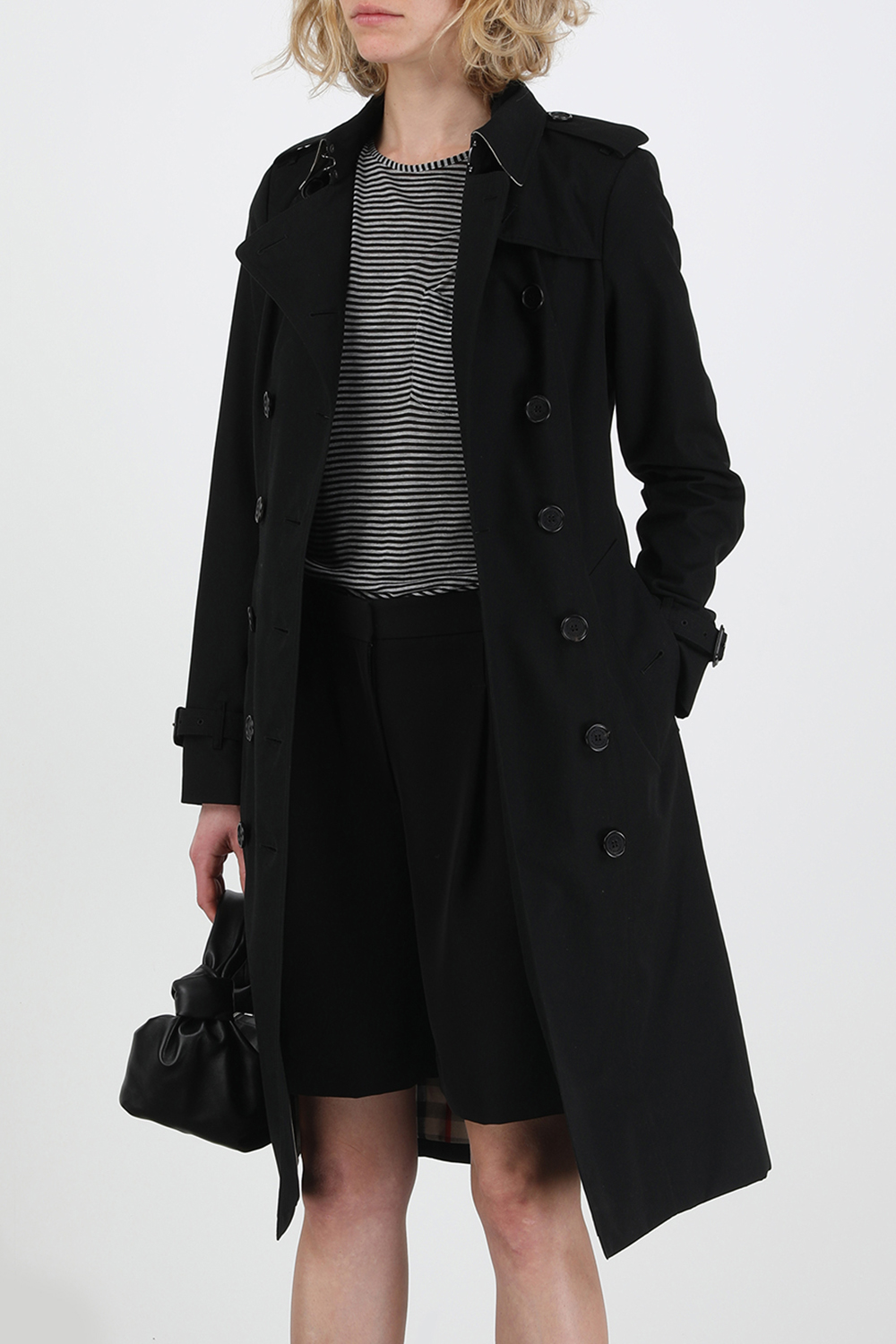 Leather Sandals in Black image number null SAINT LAURENT