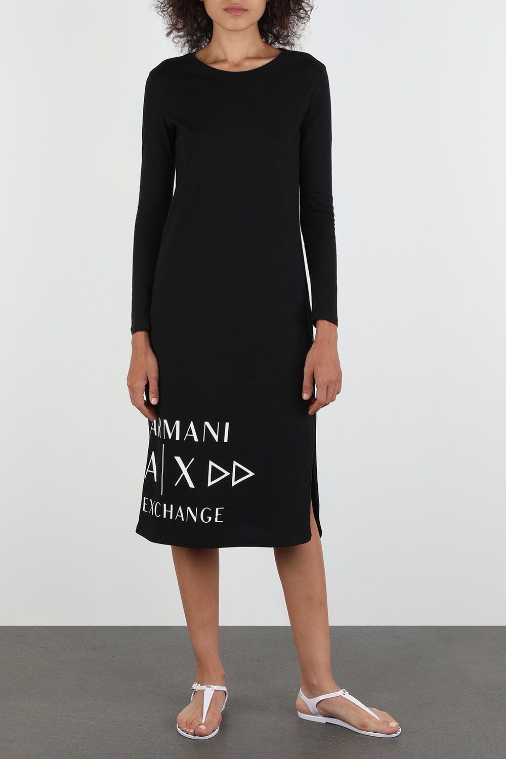 תמונת דוגמן קידמית של PVC Flip Flop in White