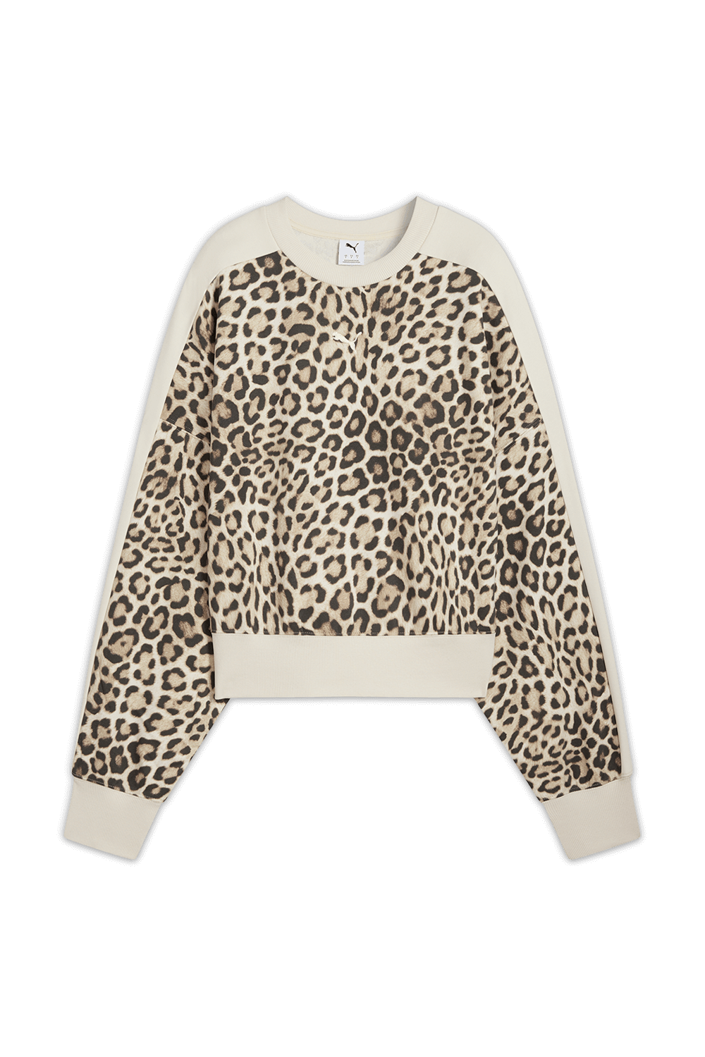 תמונה קידמית של סווטשירט מנומר