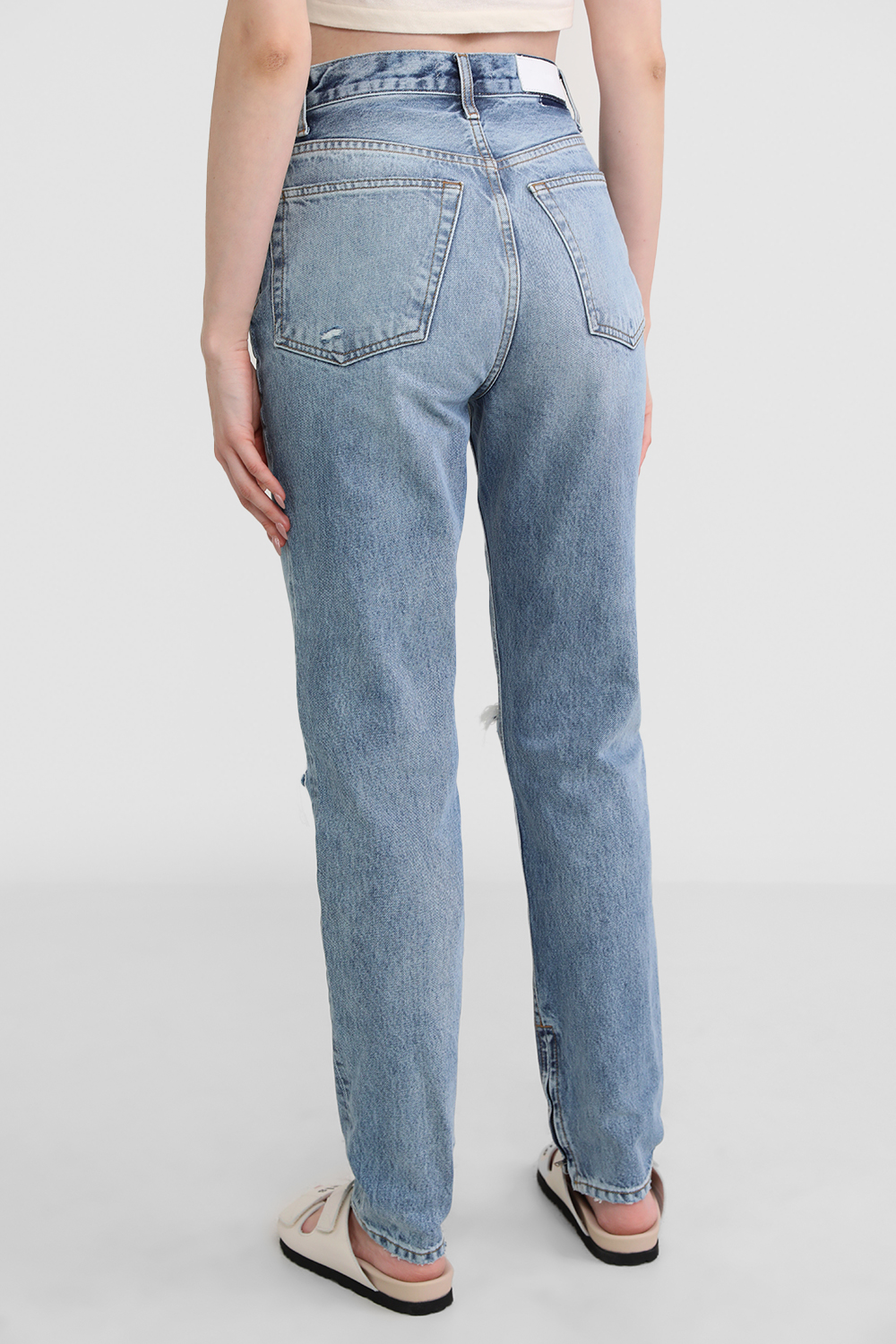 מכנסי ג'ינס בגזרה גבוהה RE/DONE