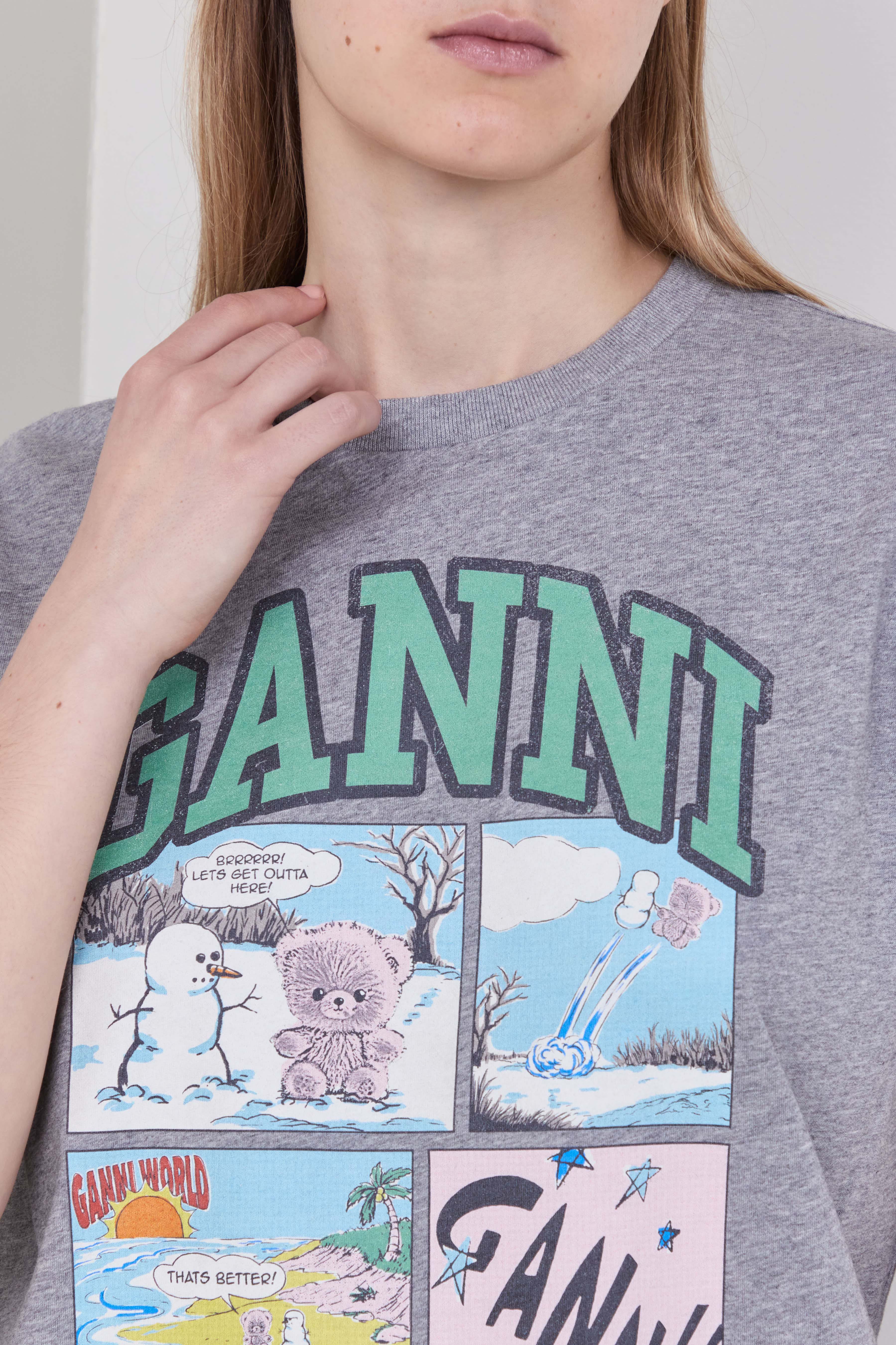 תמונת תקריב דוגמן של חולצת טי