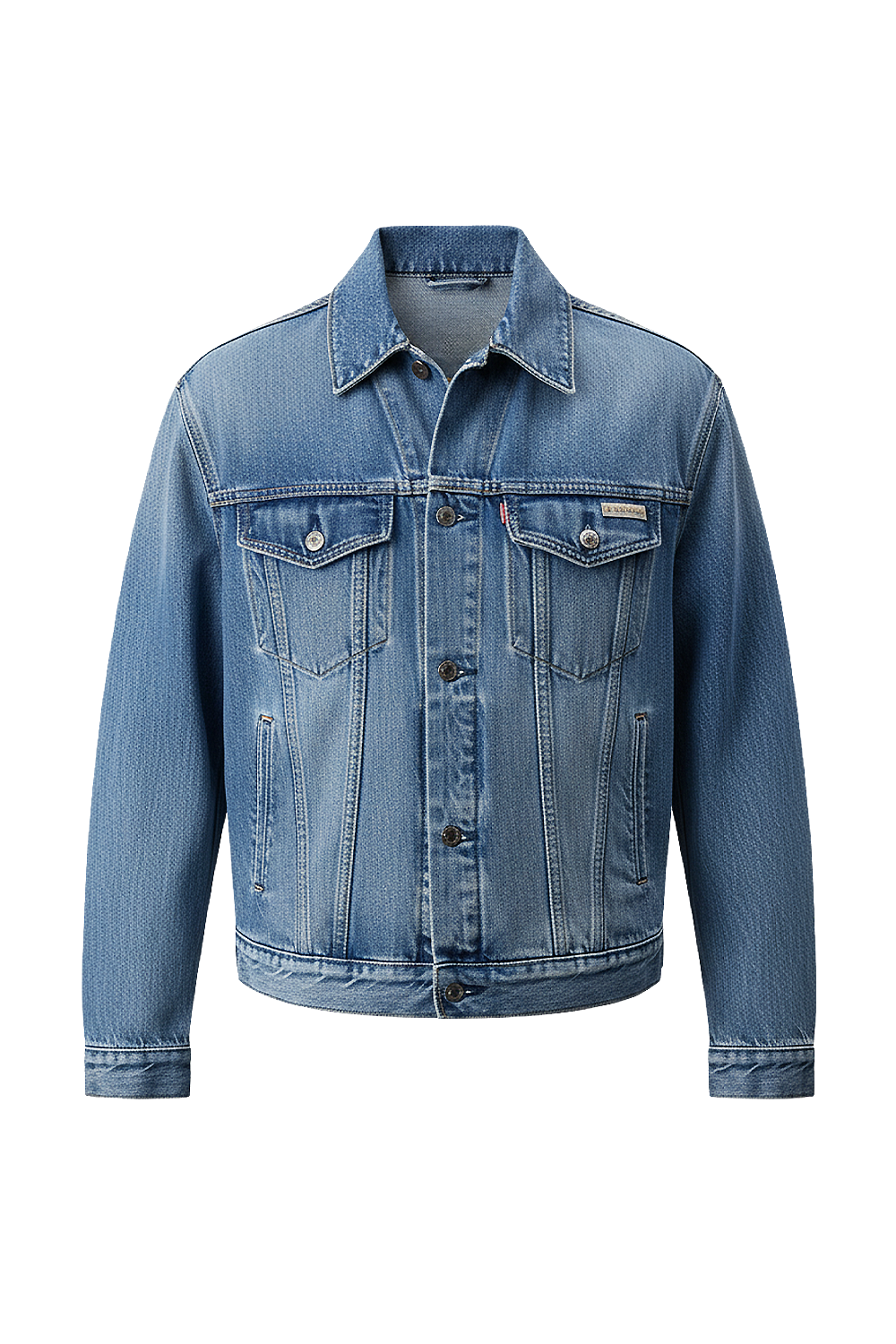 תמונה קידמית של ז'קט ג'ינס 90