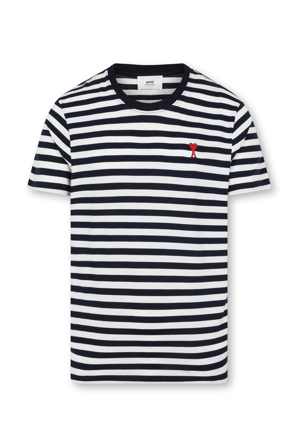 תמונה קידמית של חולצת טי עם פסים