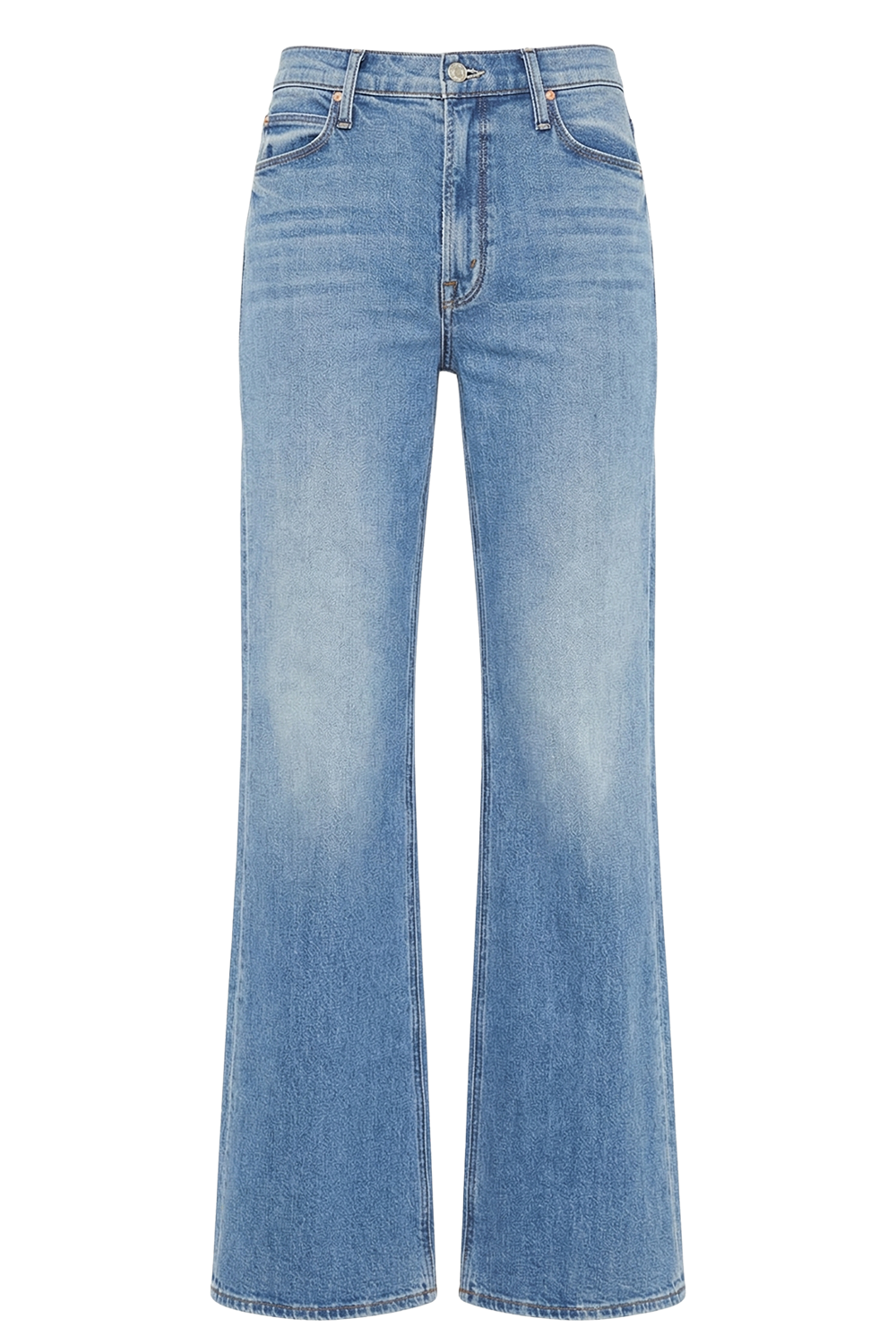 תמונה קידמית של מכנסי ג'ינס בגזרת פלייר