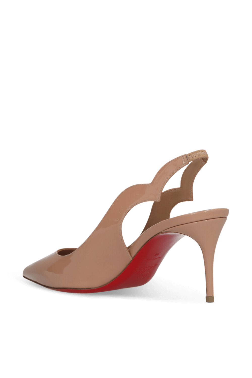 תמונה אחורית של נעלי עקב סלינג בק