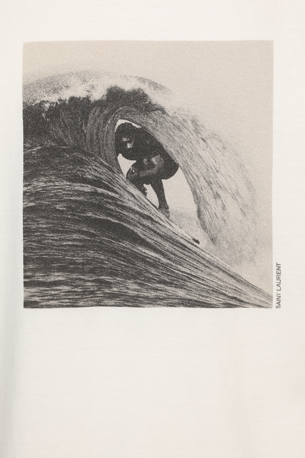 תמונה אחורית של Surfer Print T-Shirt In White