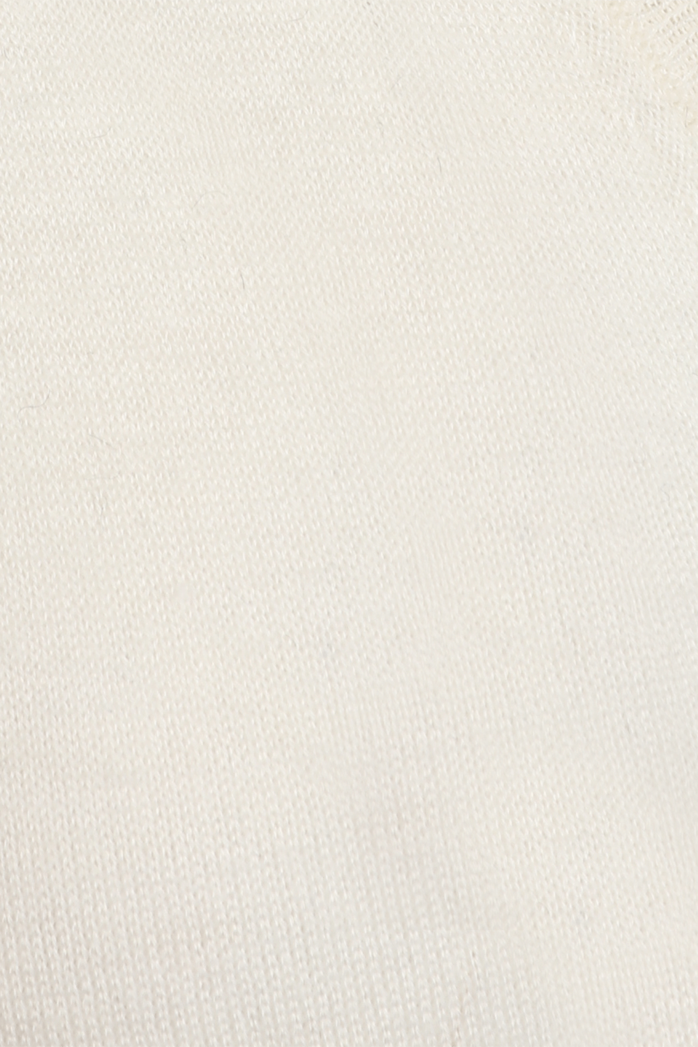 תמונה אחורית של חולצת סריג עם צווארון וי מקשמיר