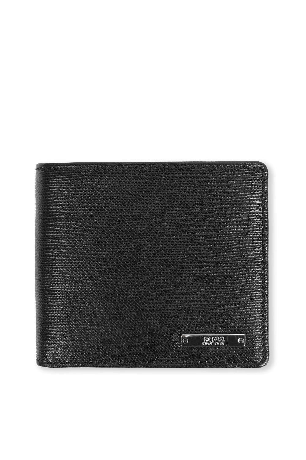 תמונה קידמית של ארנק מעור בצבע שחור