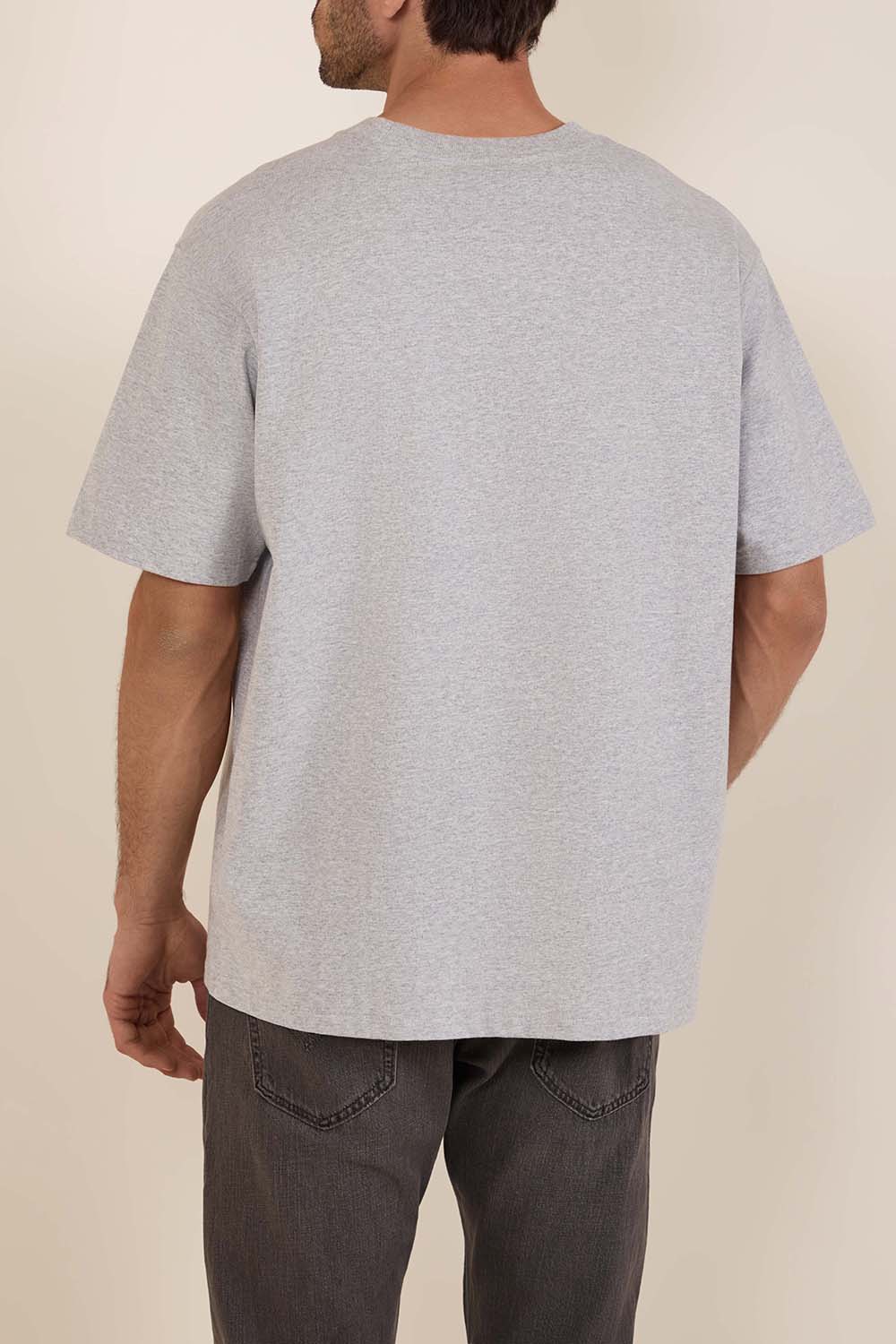 תמונת דוגמן אחורית של חולצת טי בלו טאב