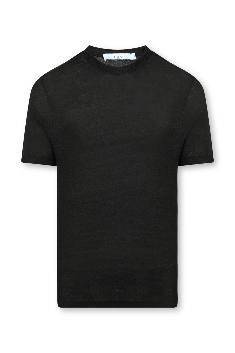 תמונה קידמית של חולצת טי מפשתן עם פרמים