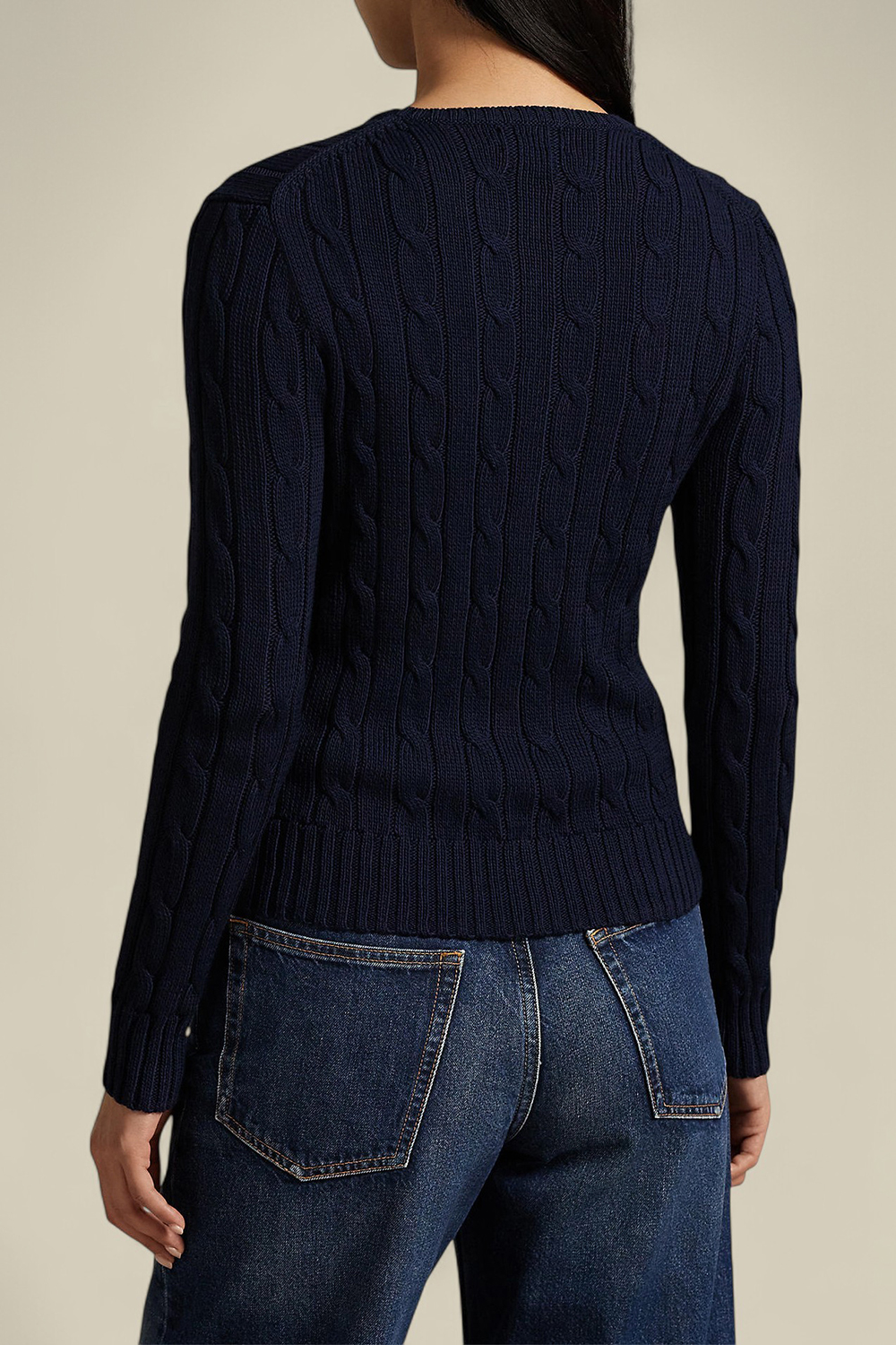 תמונת דוגמן אחורית של סריג כותנה