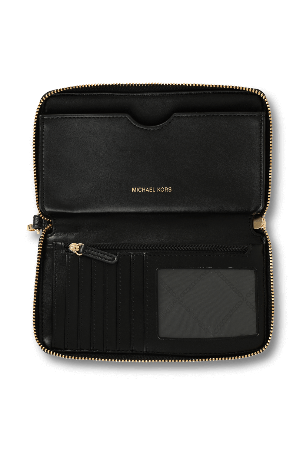 michael kors pebbled leather continental wristlet