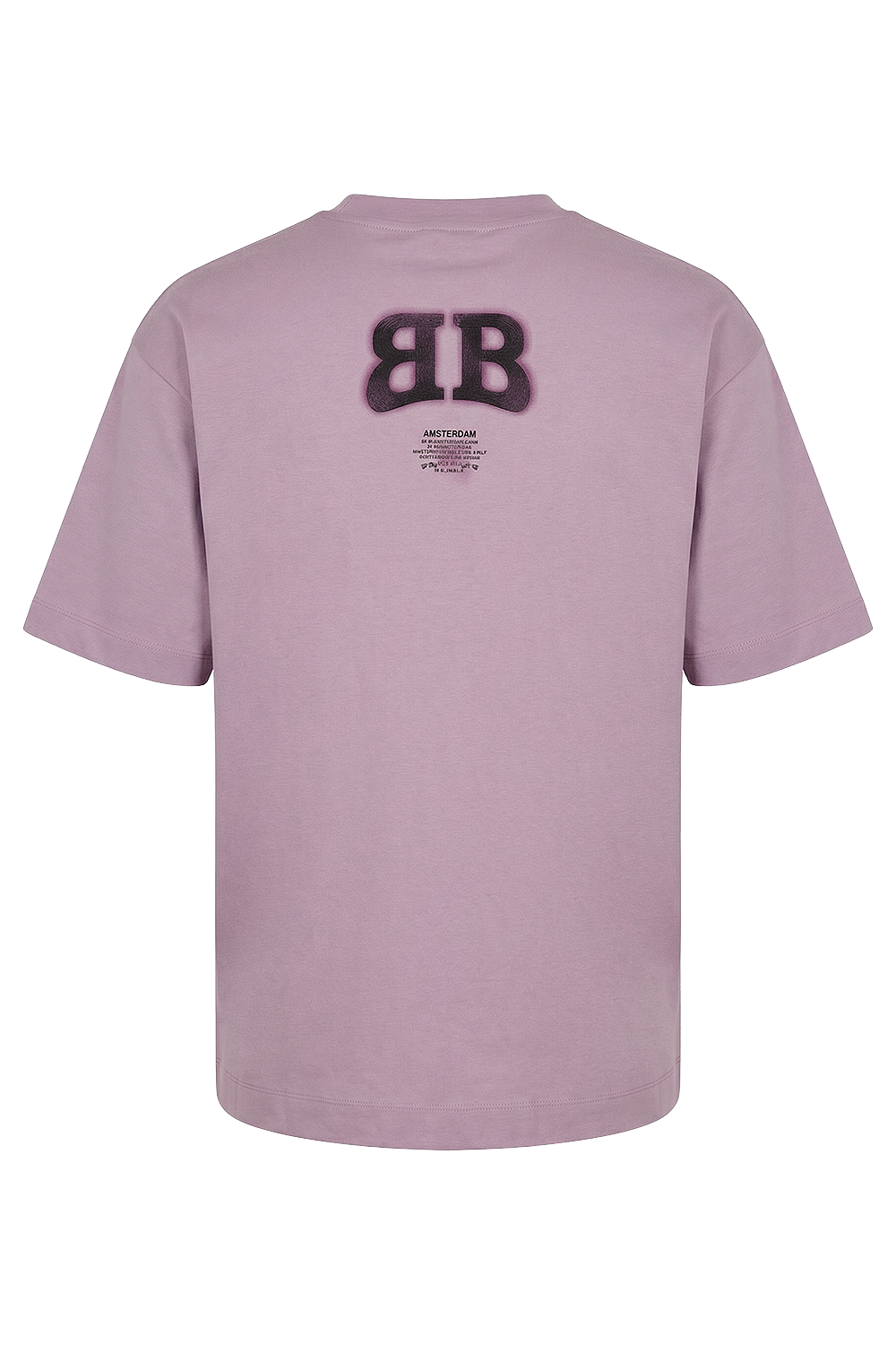 תמונה אחורית של חולצת טי אוברסייז