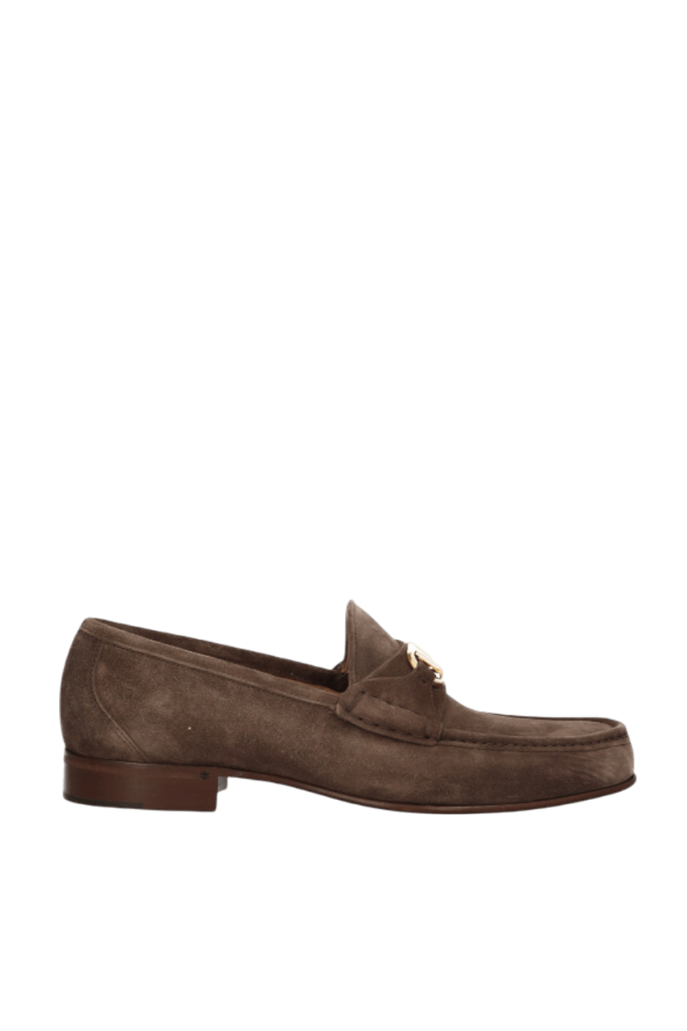 תמונה קידמית של נעלי מוקסינים זמש