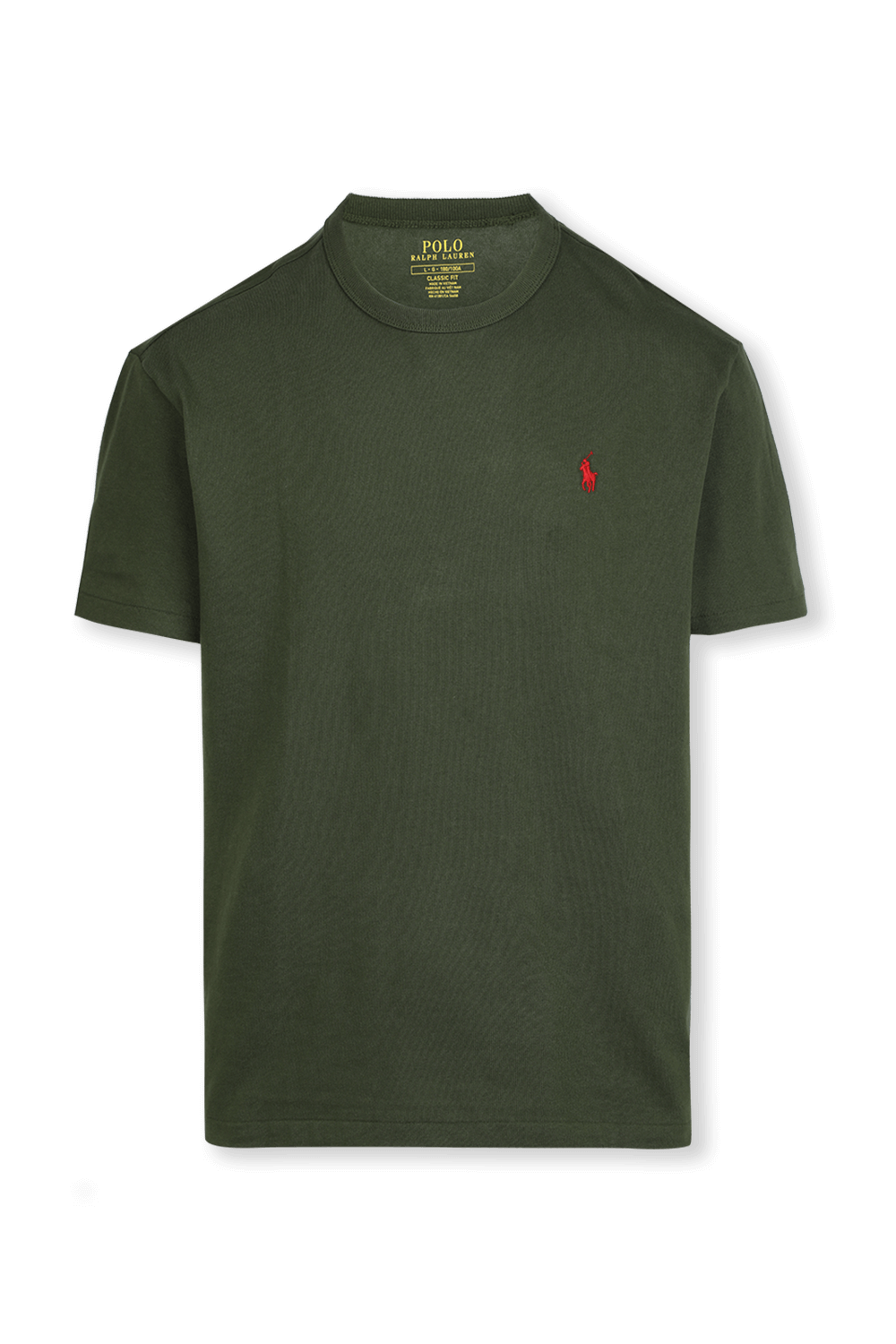 תמונה קידמית של Crewneck T-Shirt in Dark Green